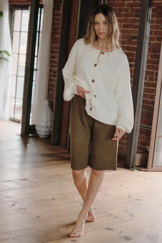 Promise the Label Textured Knit Sweater Shorts made by Promesa