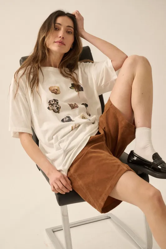 Dog Days Garment-Wash Oversize Graphic Tee sold by Promesa