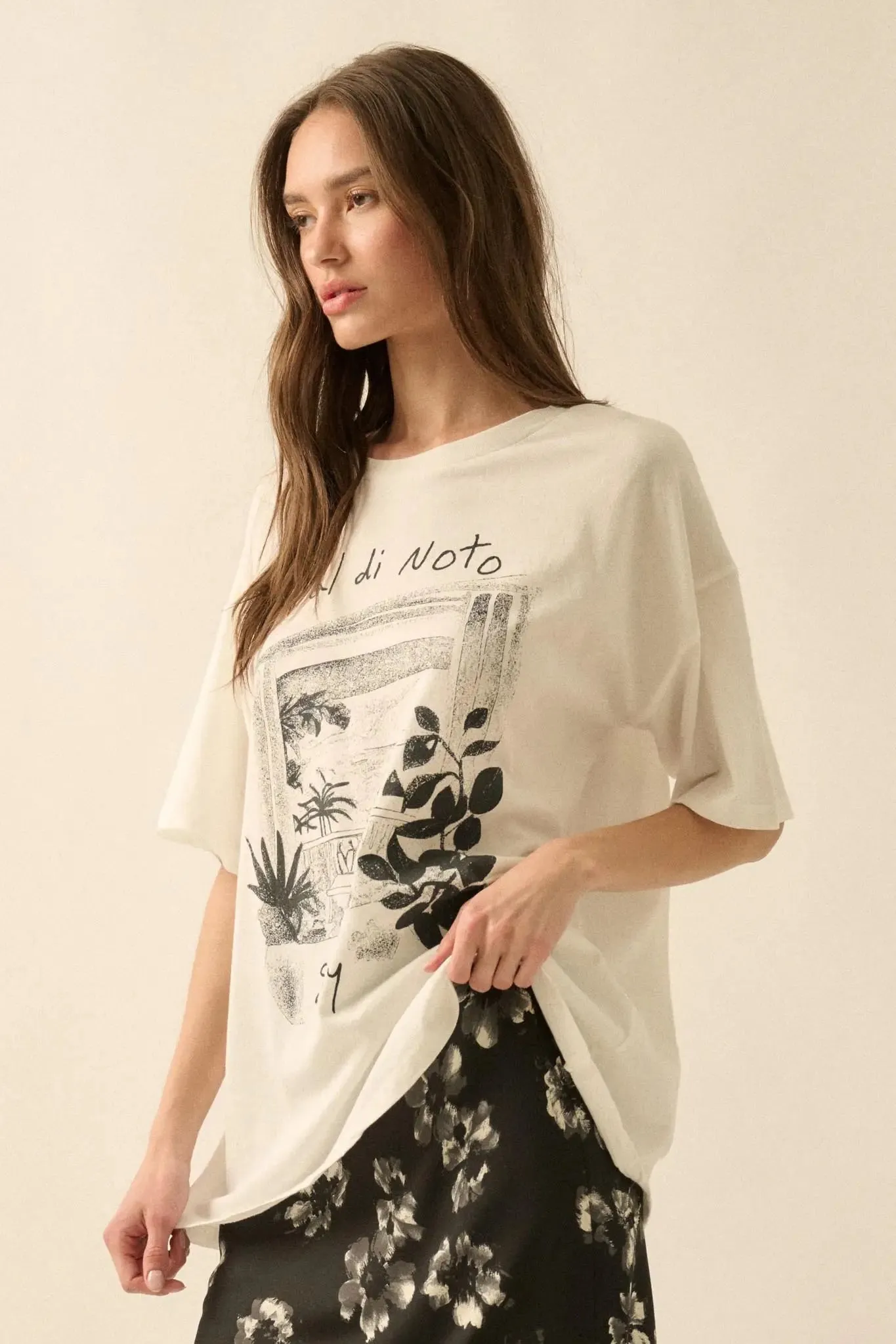 Val di Noto Sicily Oversize Graphic Tee sold by Promesa product image thumbnail 5