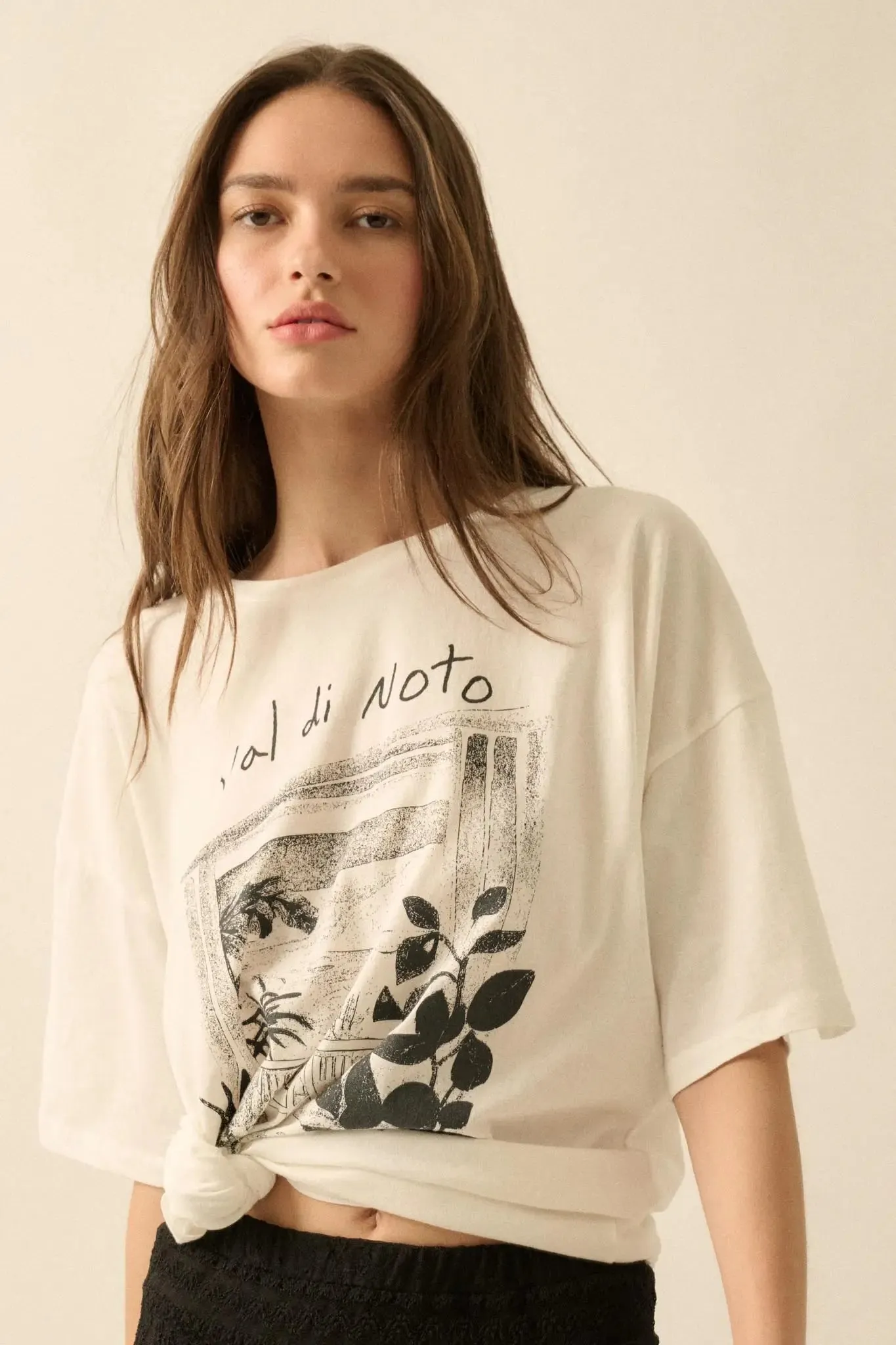 Val di Noto Sicily Oversize Graphic Tee sold by Promesa product image thumbnail 3