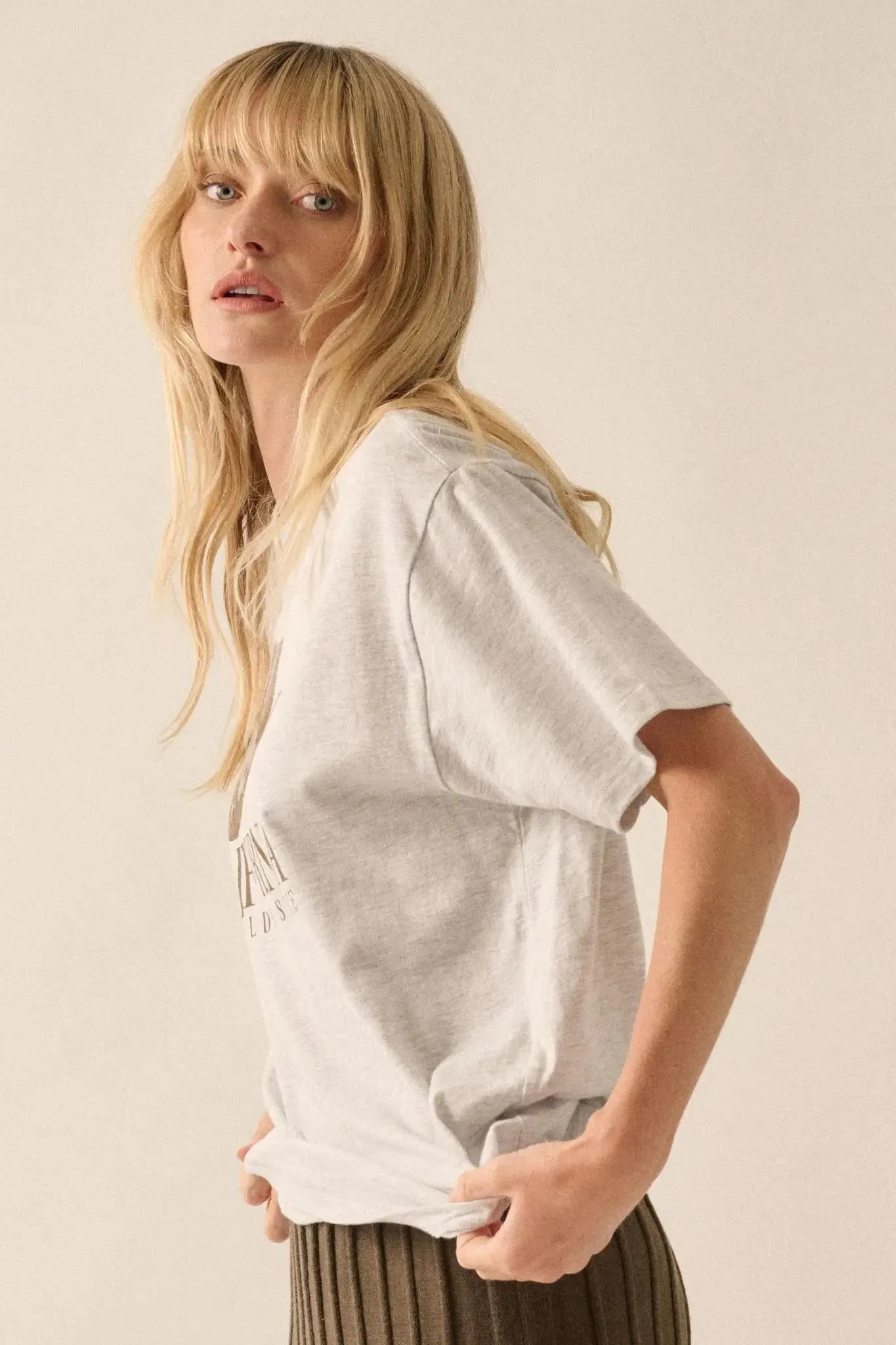 California Cowboy Hat Heather Western Graphic Tee sold by Promesa product image thumbnail 5