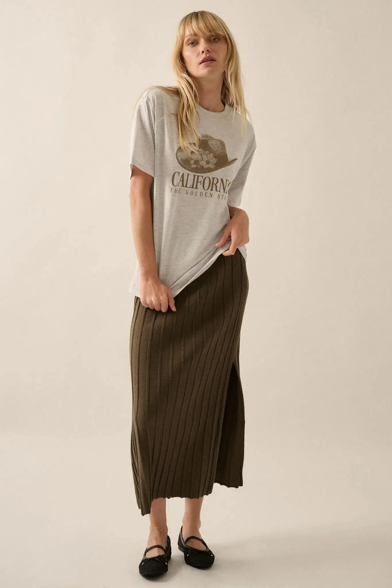 California Cowboy Hat Heather Western Graphic Tee sold by Promesa product image thumbnail 4