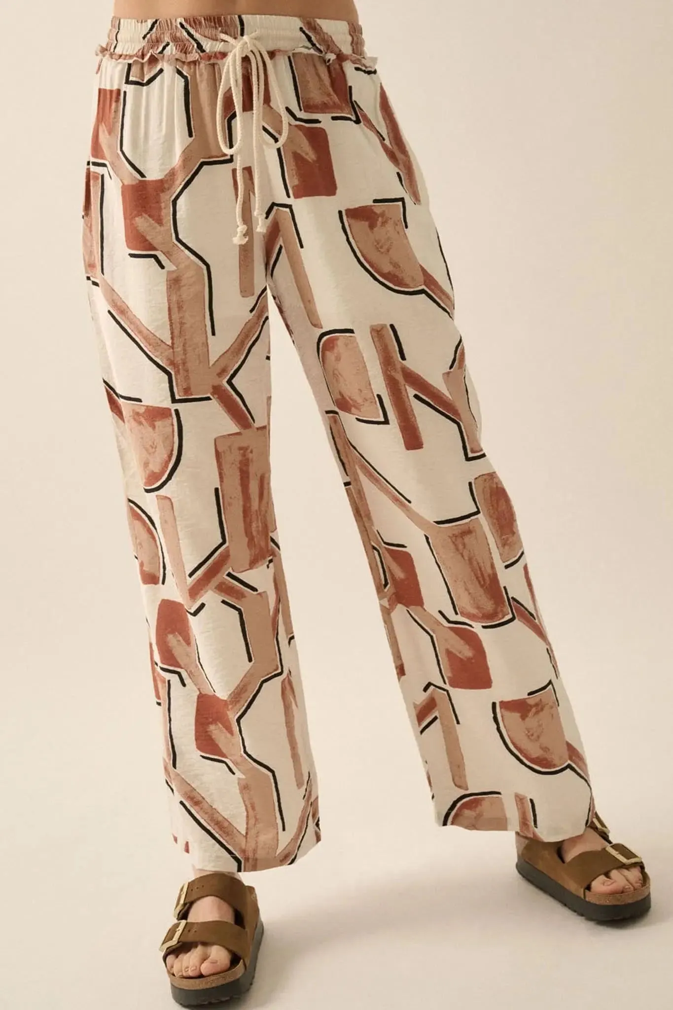 Timeless Journey Abstract-Print Wide-Leg Pants sold by Promesa product image thumbnail 2