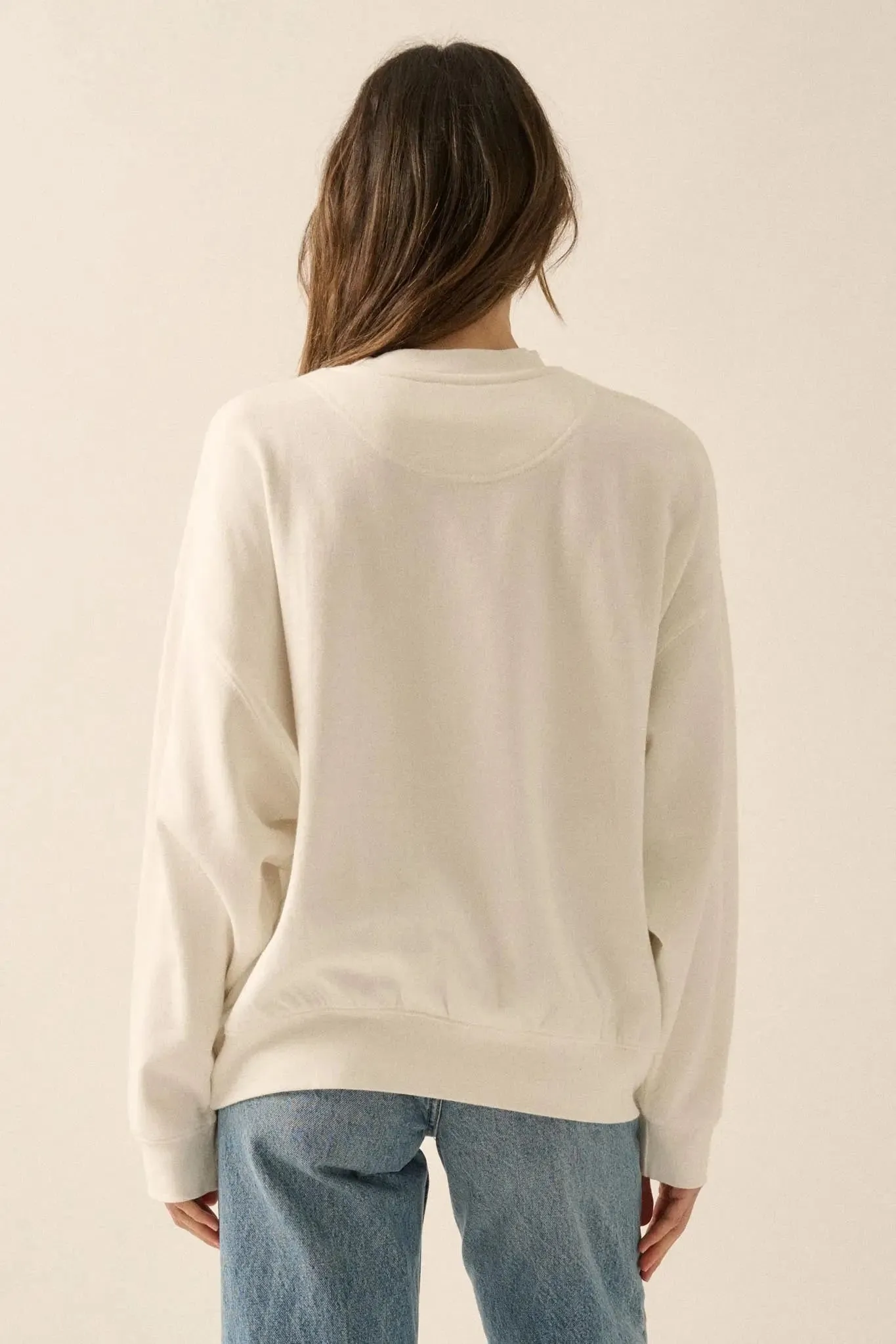 Blue Bouquet Vintage-Print Graphic Sweatshirt sold by Promesa product image thumbnail 2