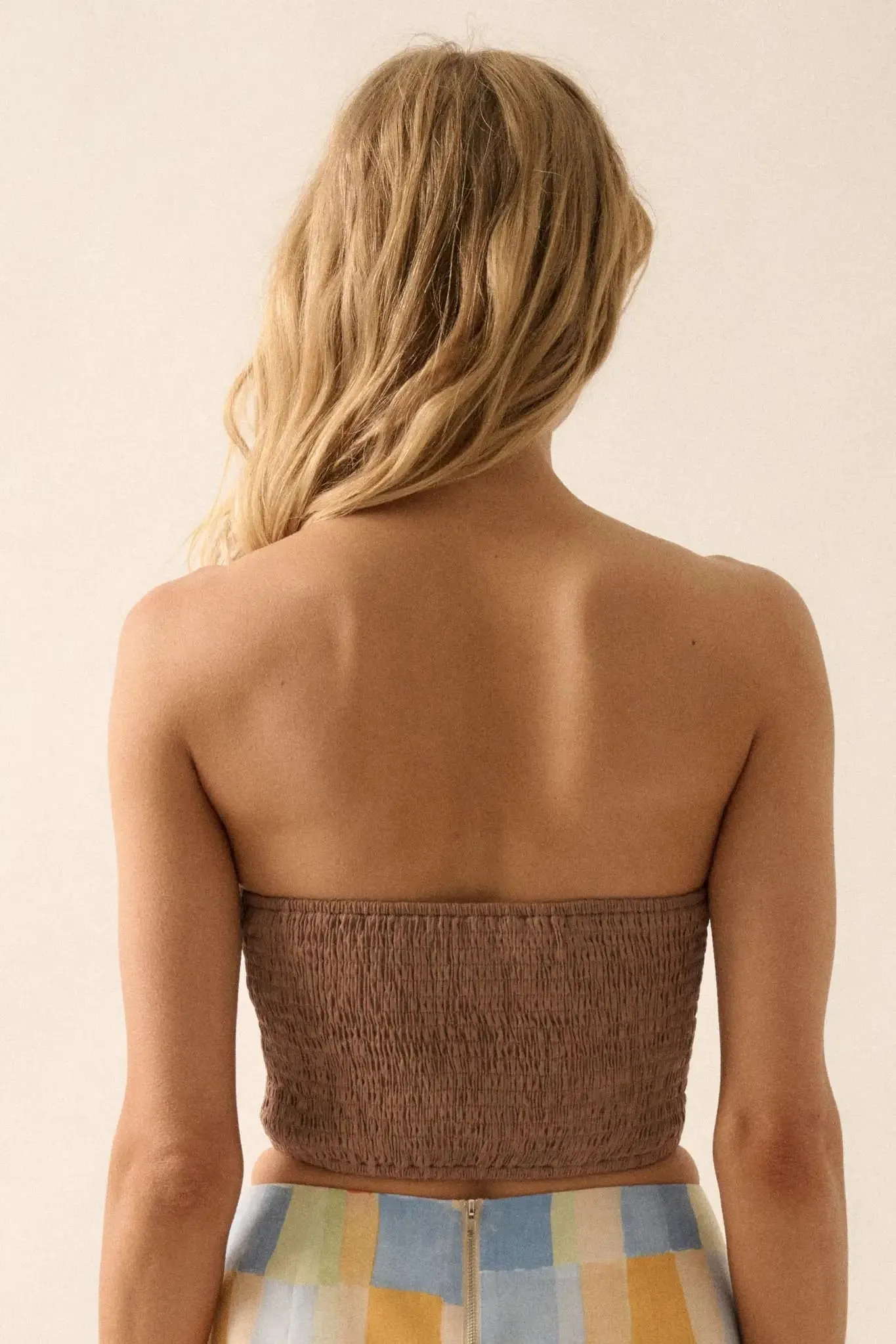 Wonderful Day Strapless Cropped Corset Top sold by Promesa product image thumbnail 2