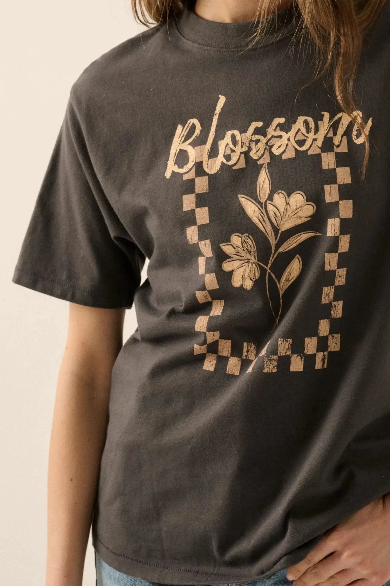 Blossom Vintage-Print Floral Graphic Tee sold by Promesa product image thumbnail 2