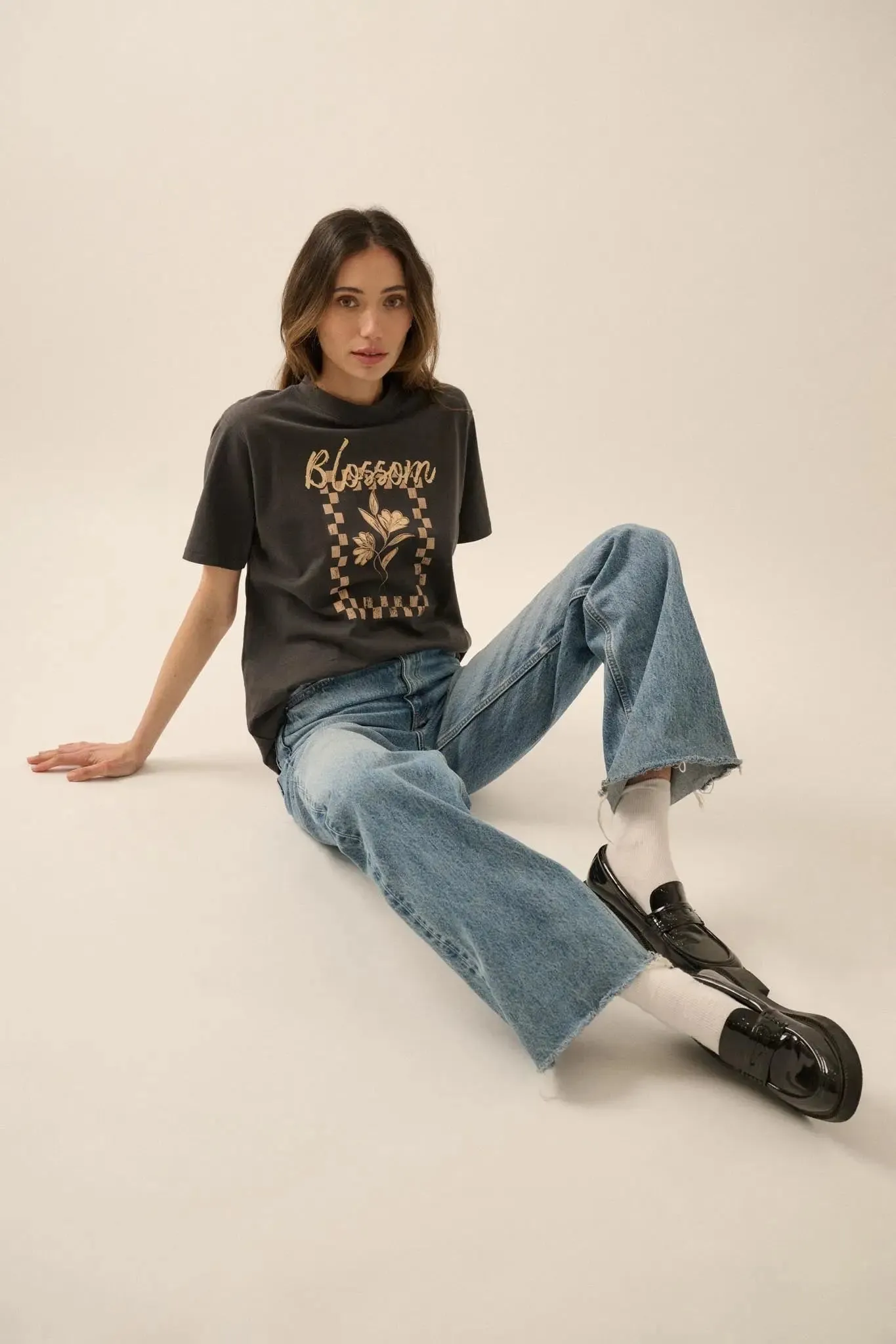 Blossom Vintage-Print Floral Graphic Tee sold by Promesa