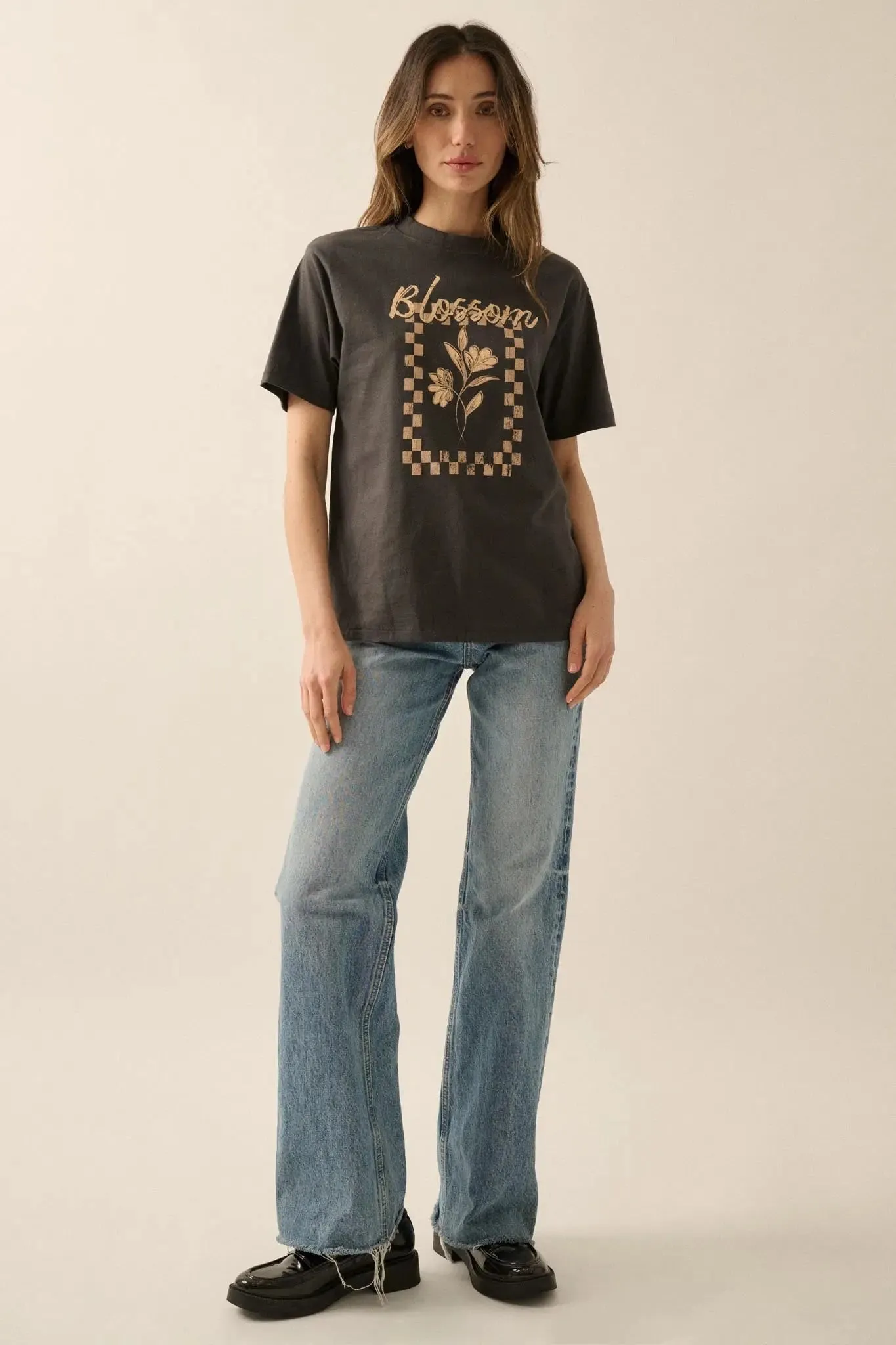 Blossom Vintage-Print Floral Graphic Tee sold by Promesa product image thumbnail 4