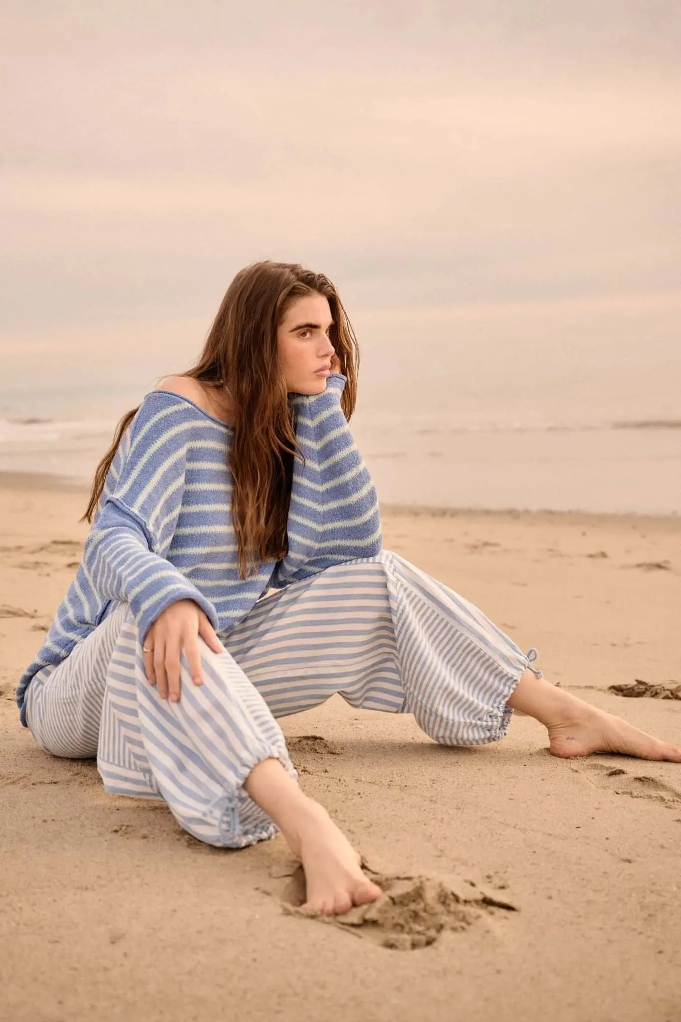 Jump for Joy Striped Drawstring Parachute Pants sold by Promesa product image thumbnail 3