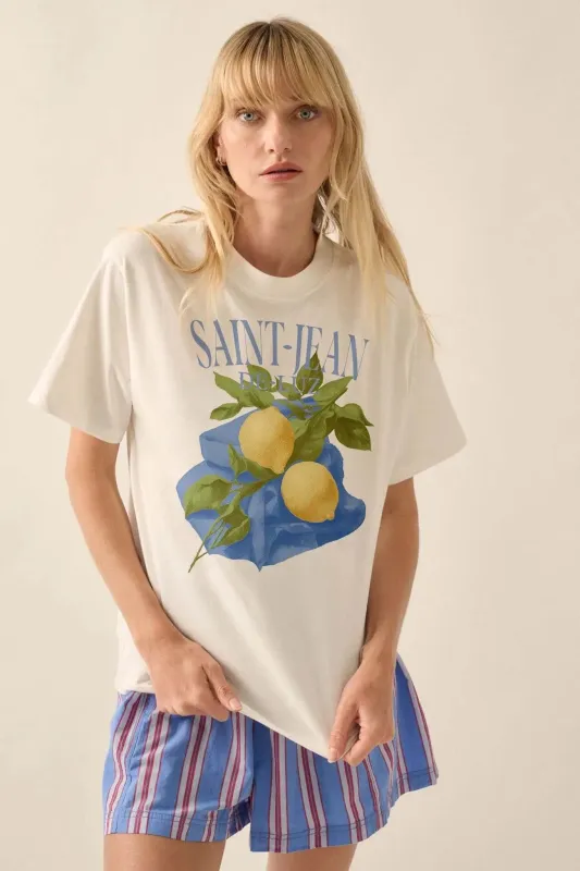 Saint-Jean-de-Luz Lemon Tree Graphic Tee sold by Promesa