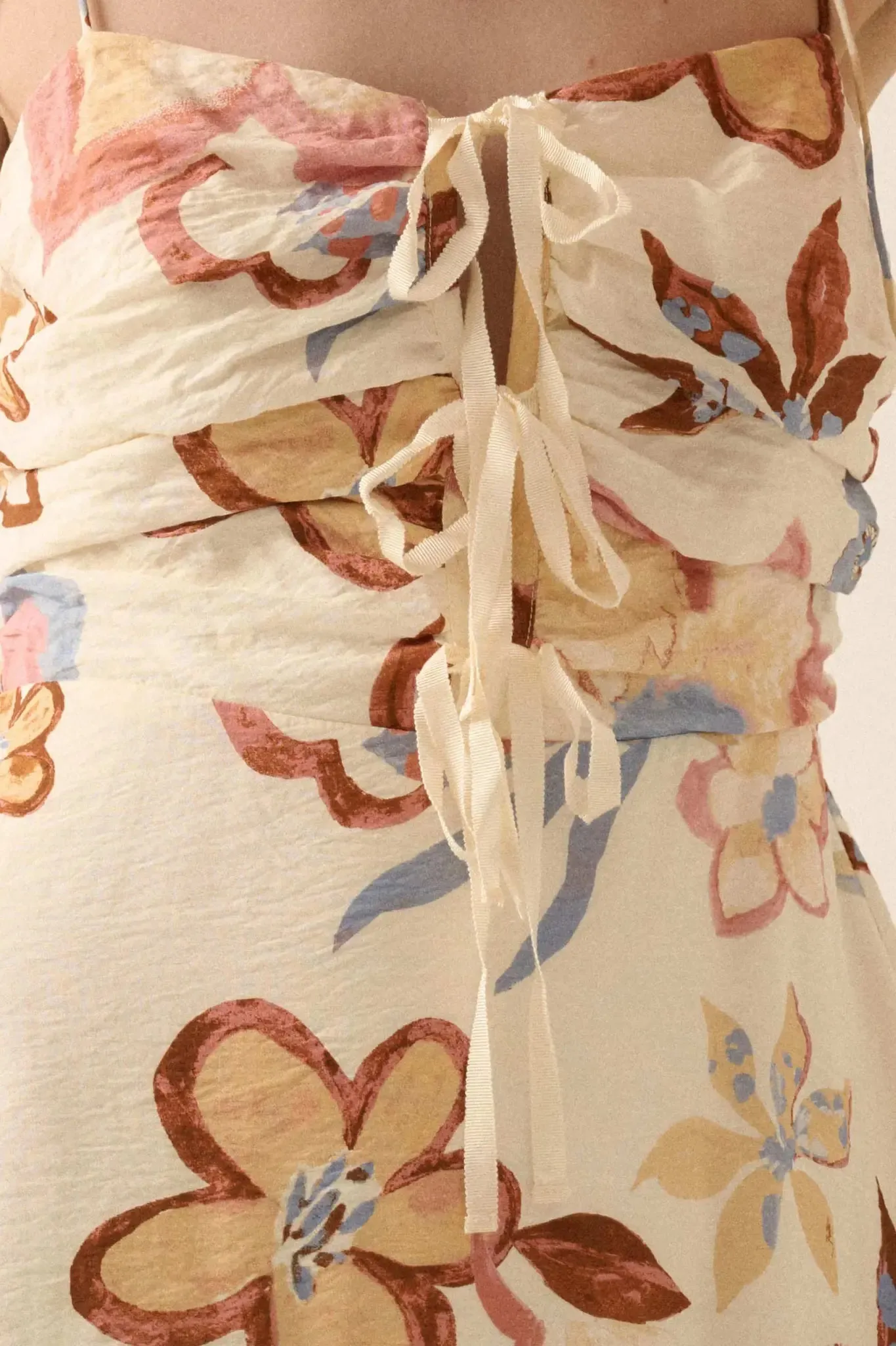 Grow for It Textured Floral Tie-Front Midi Dress sold by Promesa product image thumbnail 5