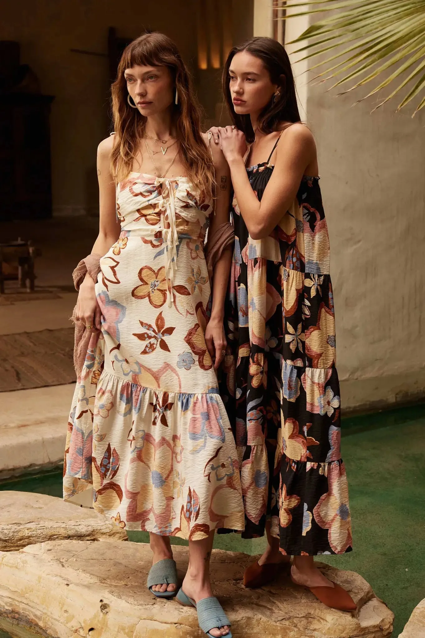 Grow for It Textured Floral Tie-Front Midi Dress sold by Promesa product image thumbnail 2