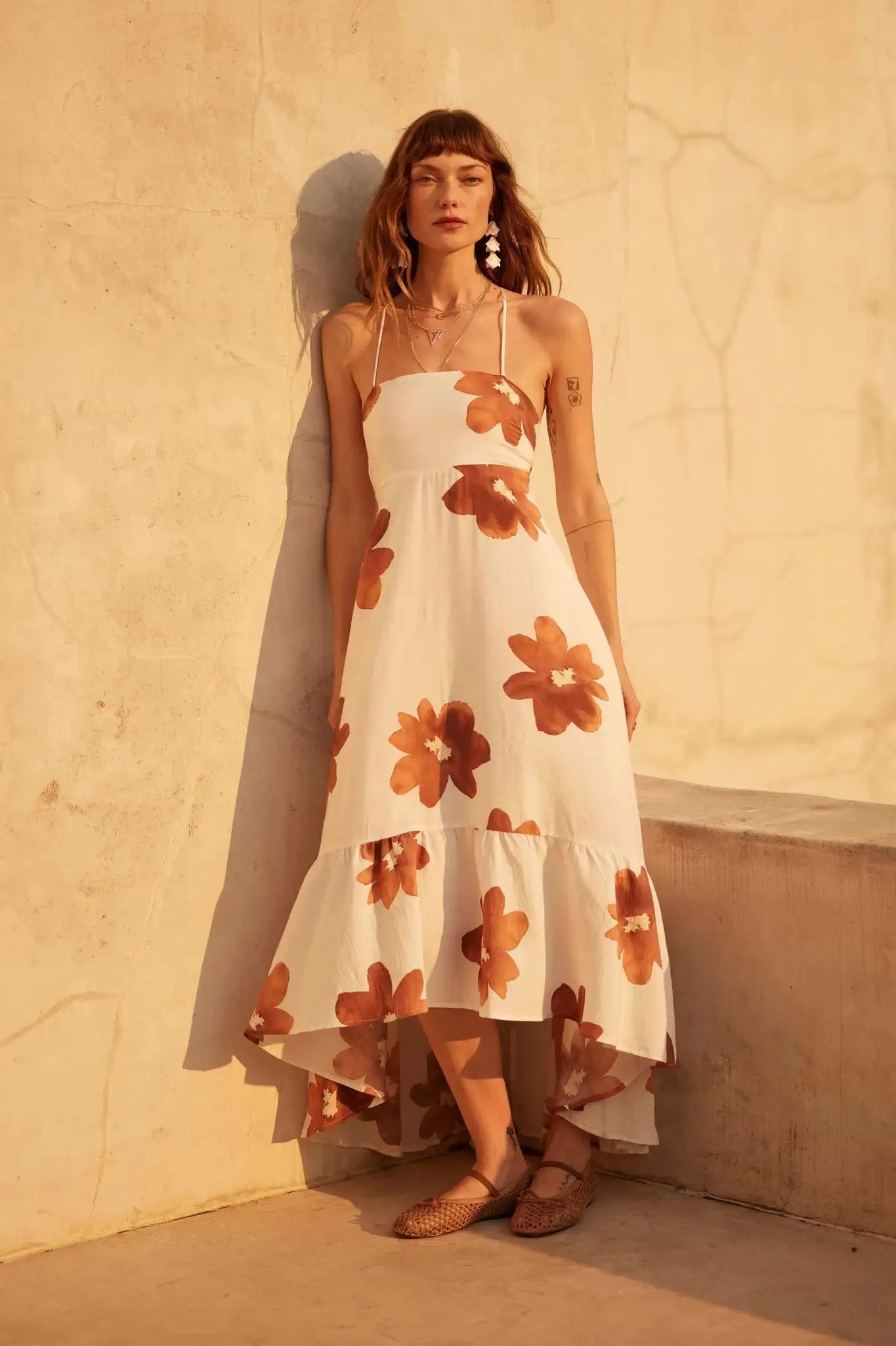 Beautiful Season Floral High-Low Ruffle Maxi Dress sold by Promesa product image thumbnail 3