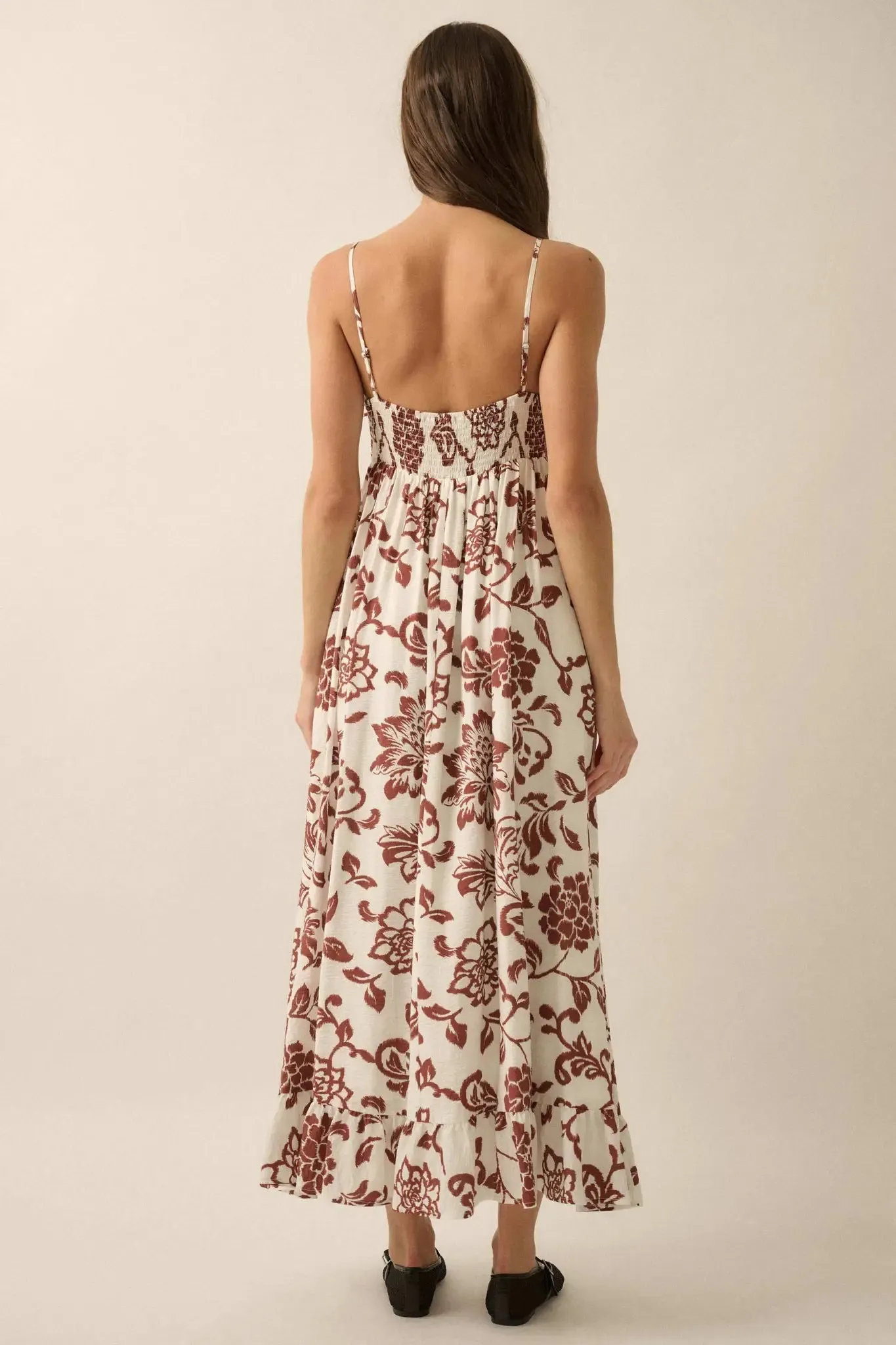 Grow With Love Floral Bow-Bodice Maxi Dress sold by Promesa product image thumbnail 2