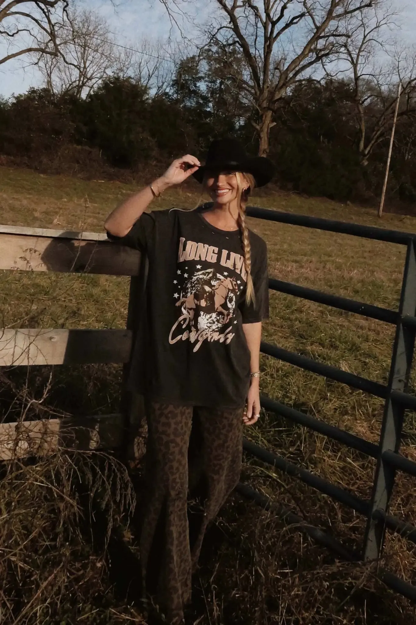 Long Live Cowgirls Distressed Graphic Tee sold by Promesa product image thumbnail 3