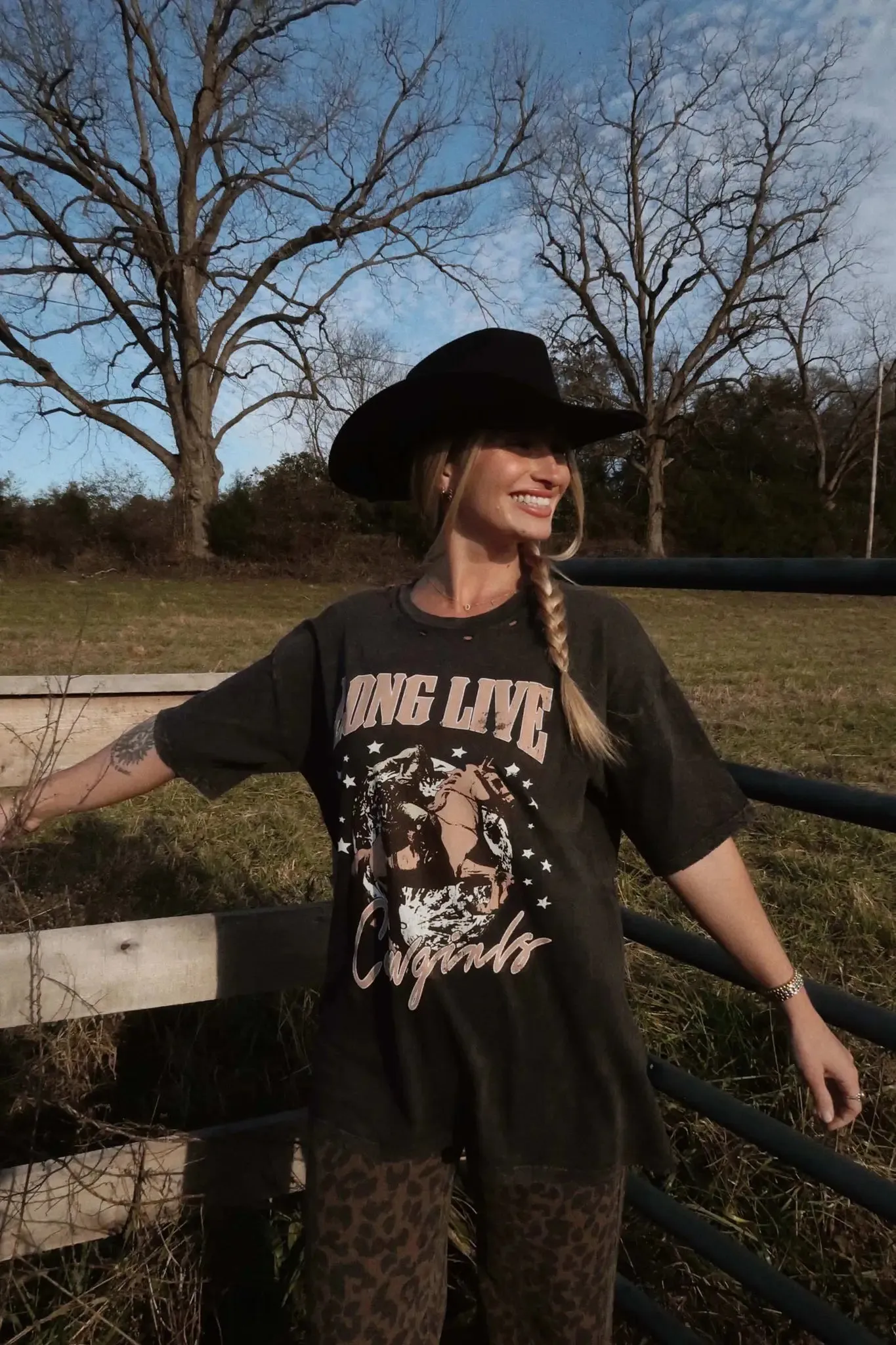 Long Live Cowgirls Distressed Graphic Tee sold by Promesa