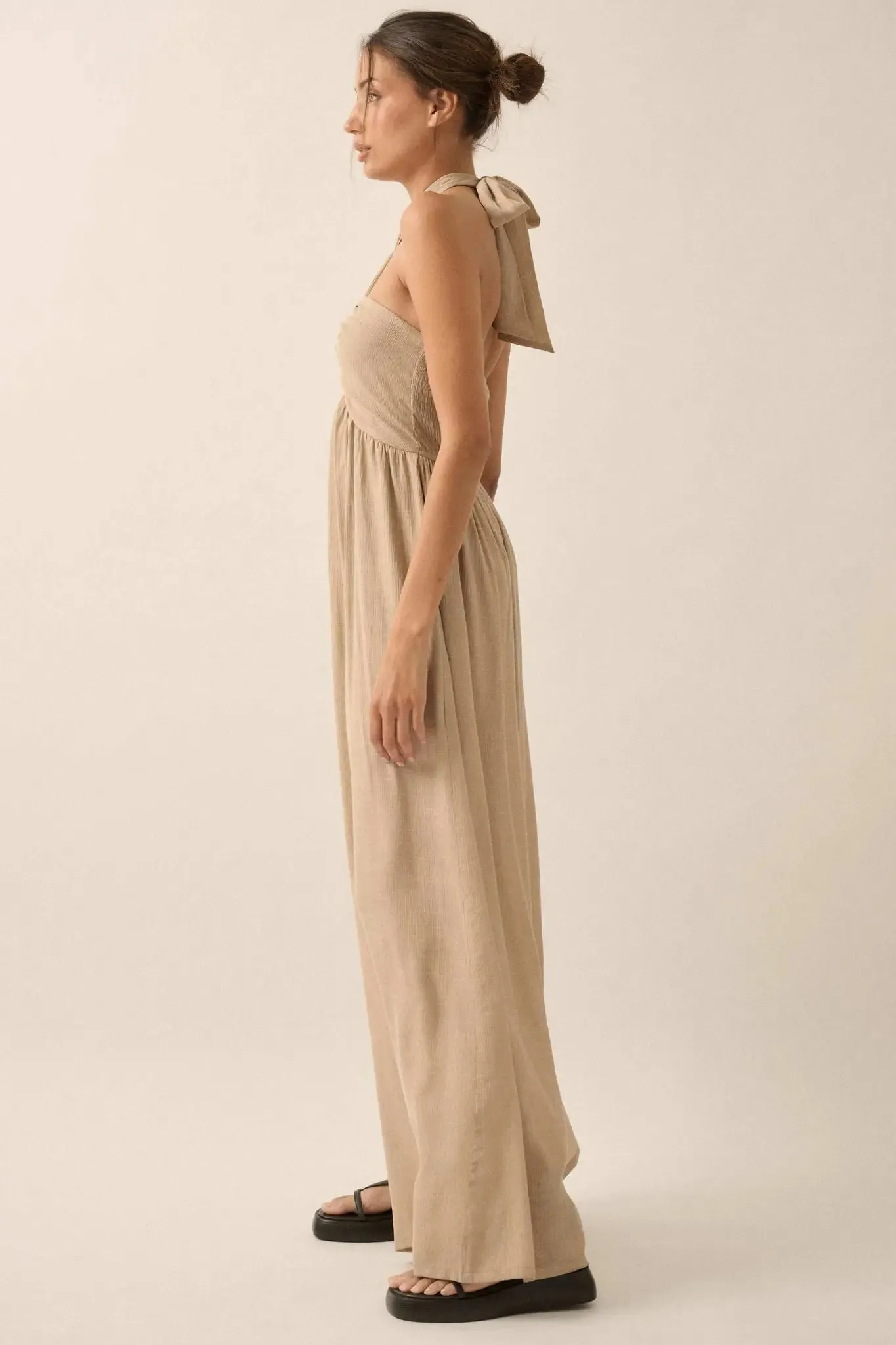 Quiet Confidence High-Waist Halter Jumpsuit sold by Promesa product image thumbnail 5