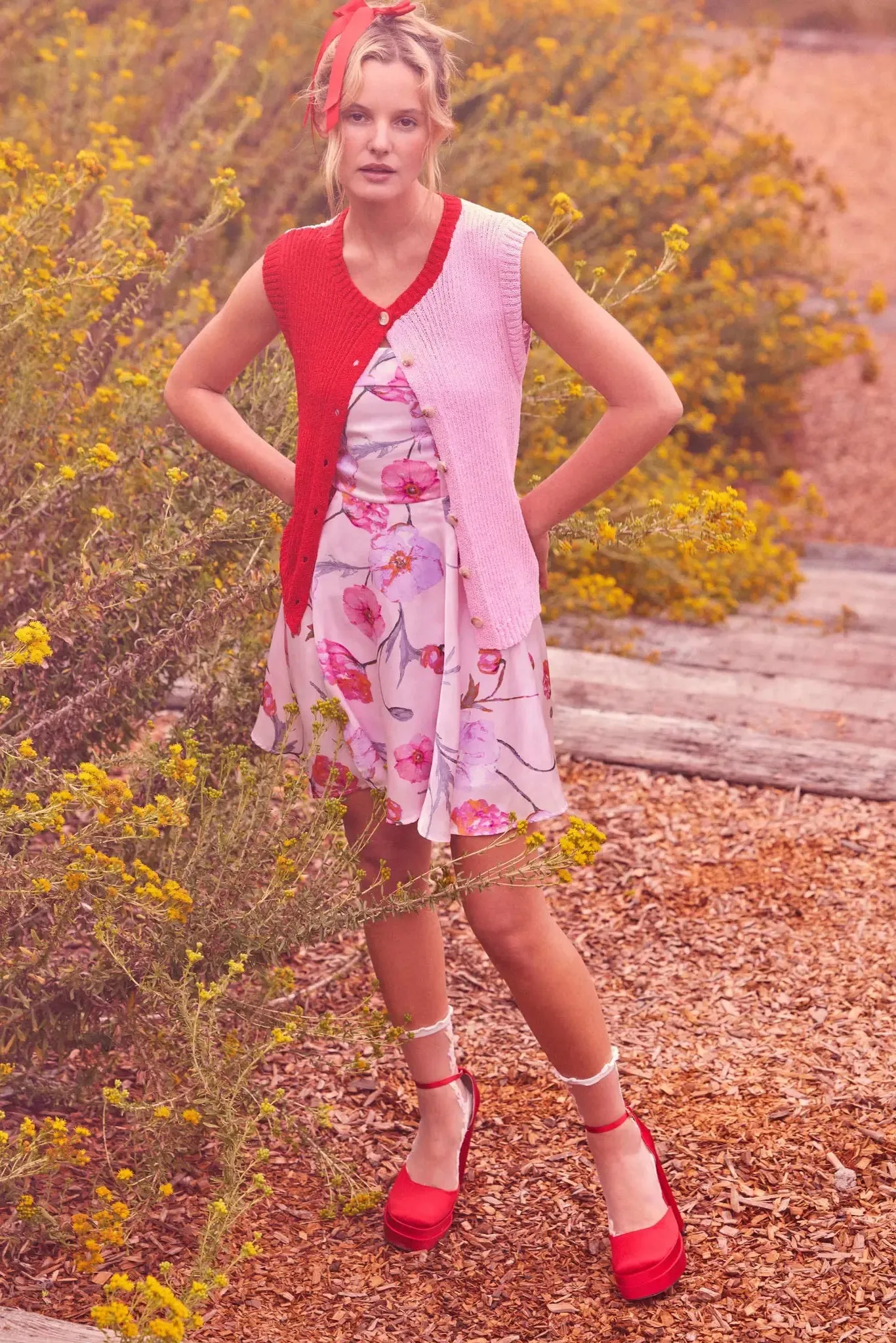 Spring Fever Floral Satin Strapless Mini Dress sold by Promesa product image thumbnail 2