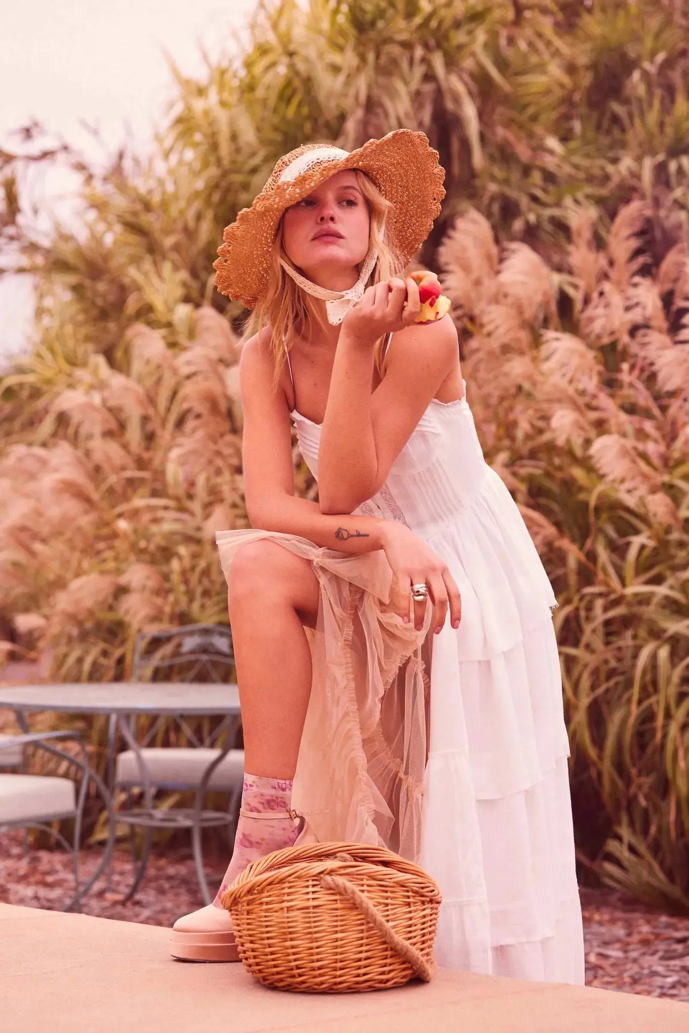 True Romance Pleated Tiered Ruffle Maxi Top sold by Promesa product image thumbnail 2