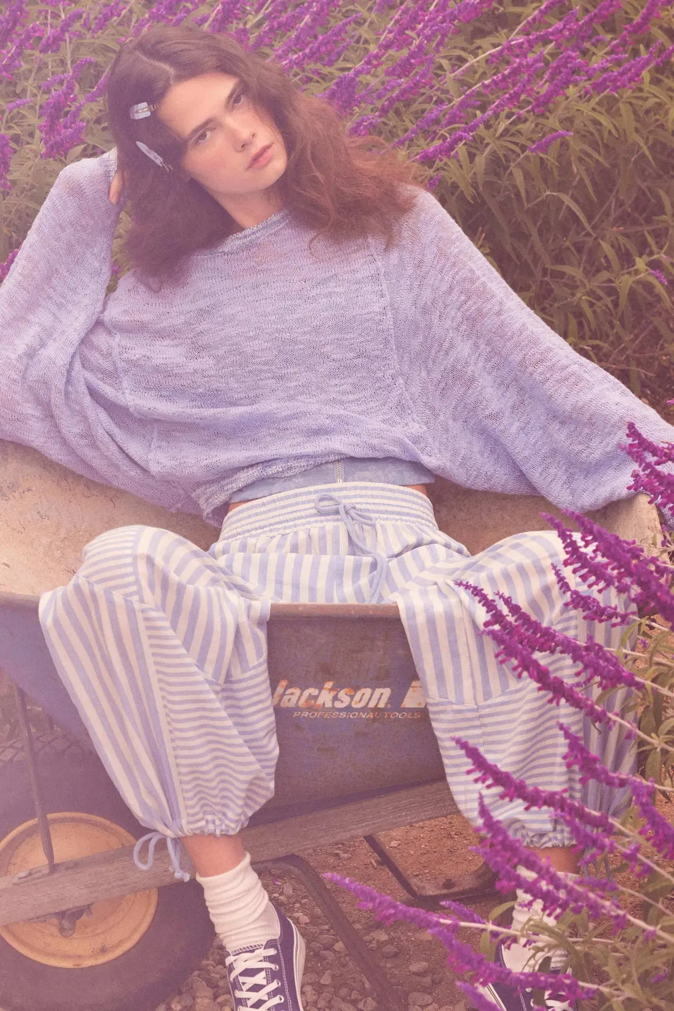 Feels So Good Burnout Knit Dolman-Sleeve Sweater sold by Promesa product image thumbnail 3