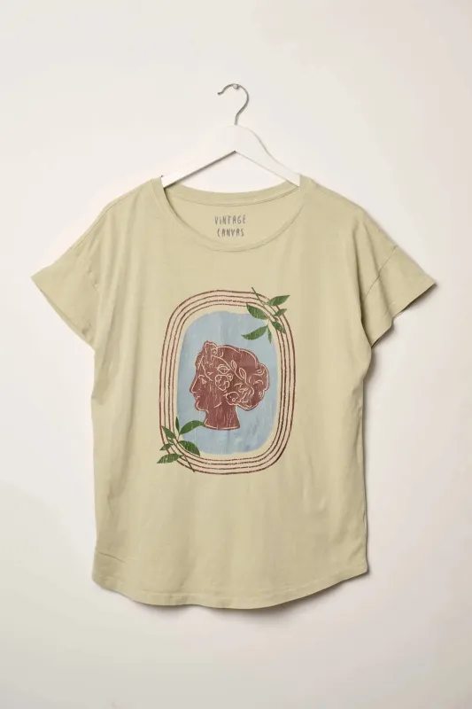 All Greek to Me Vintage-Wash Graphic Tee sold by Promesa