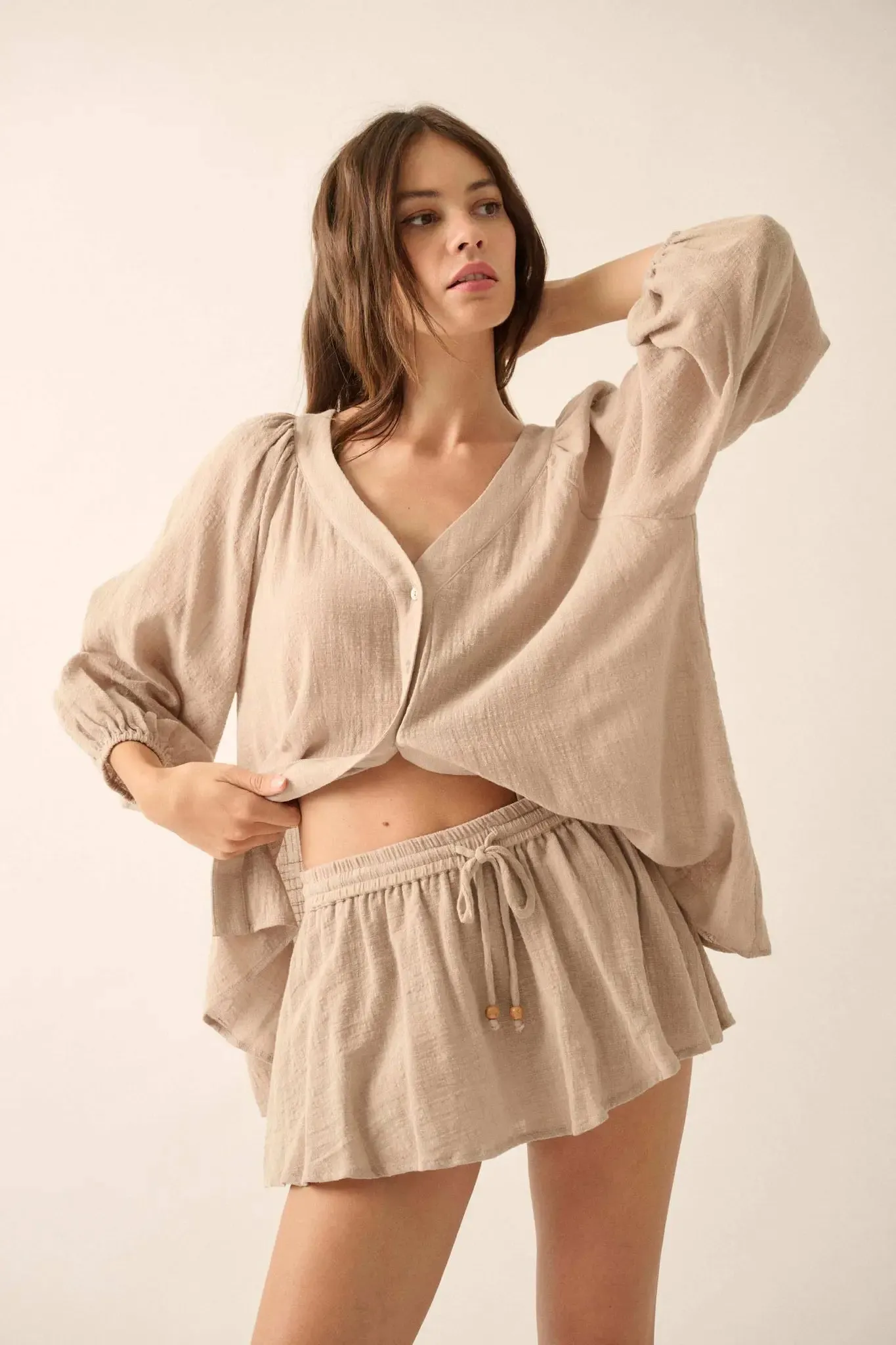 Freshen Up Textured Cotton Bloomer Skort sold by Promesa product image thumbnail 3