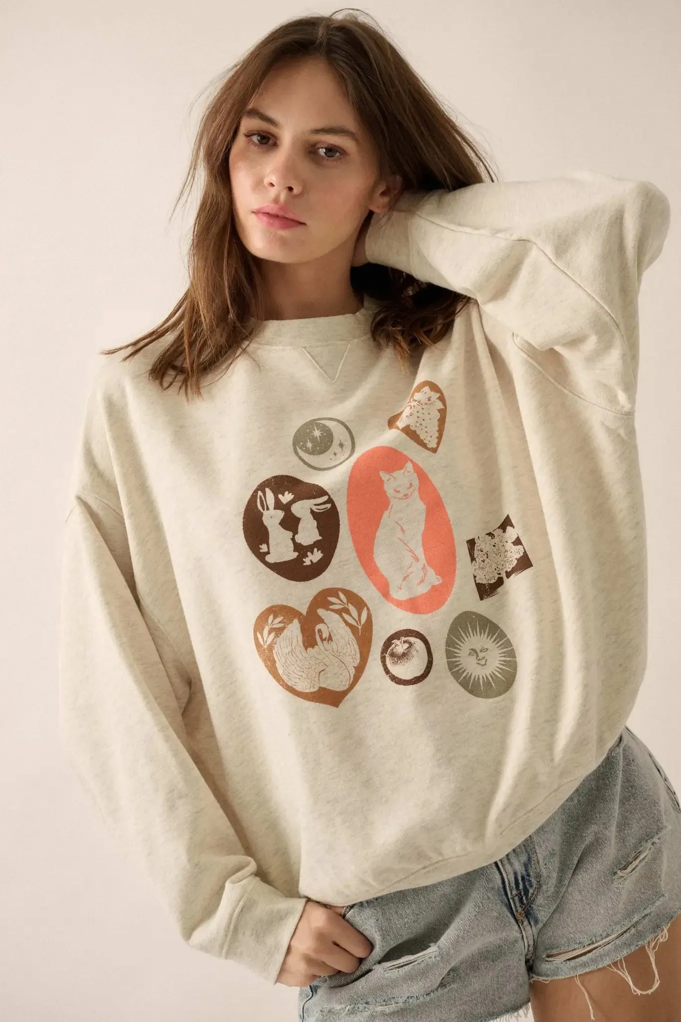 Favorite Things Vintage-Print Graphic Sweatshirt sold by Promesa