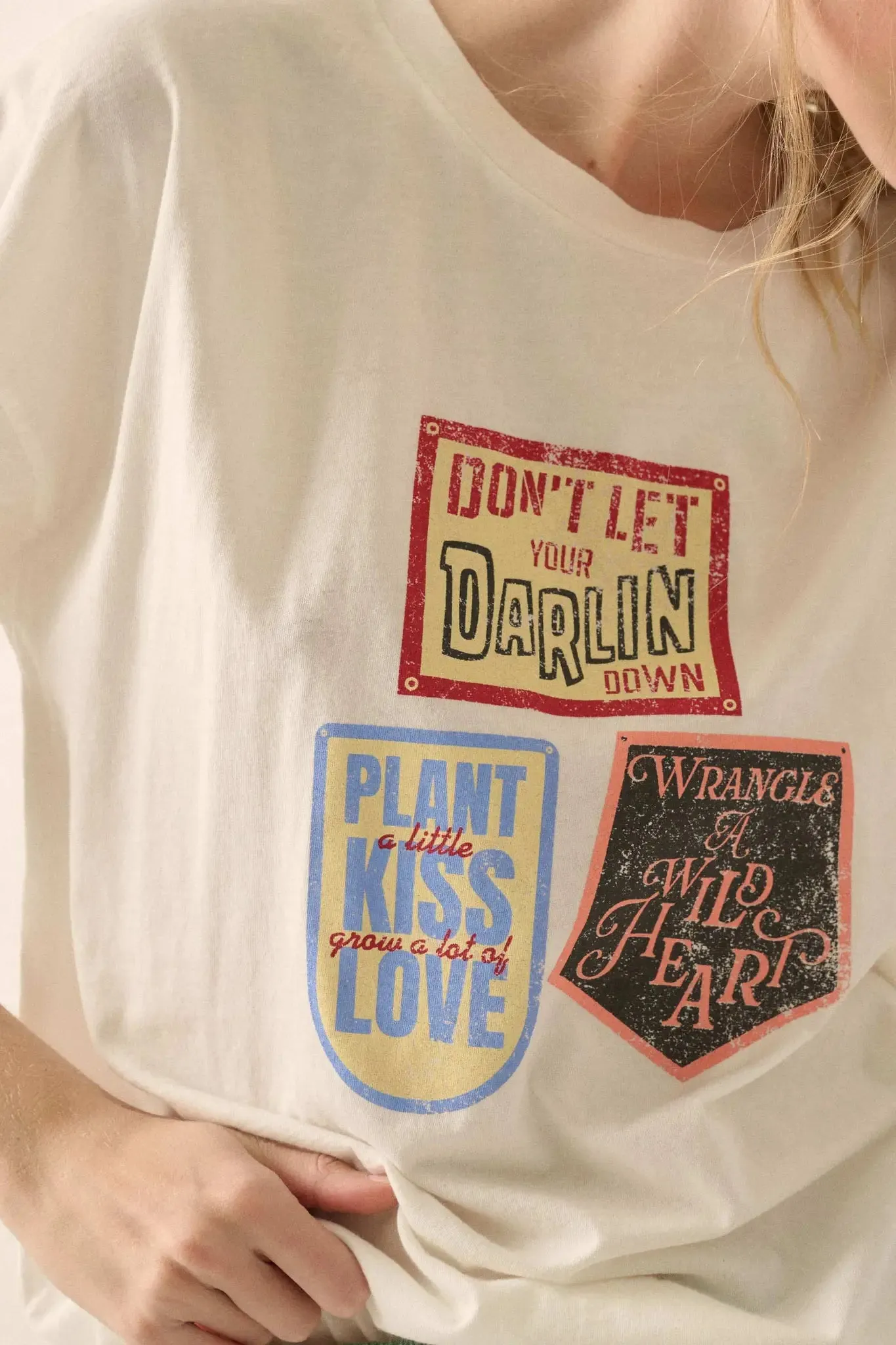 Western Love Quotes Vintage-Print Graphic Tee sold by Promesa product image thumbnail 4