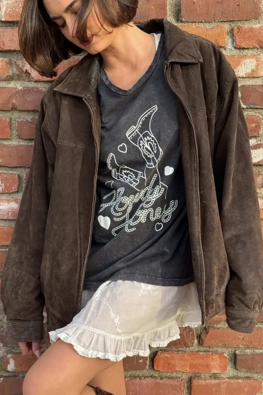 Howdy Honey Slashed Western Graphic Tee sold by Promesa