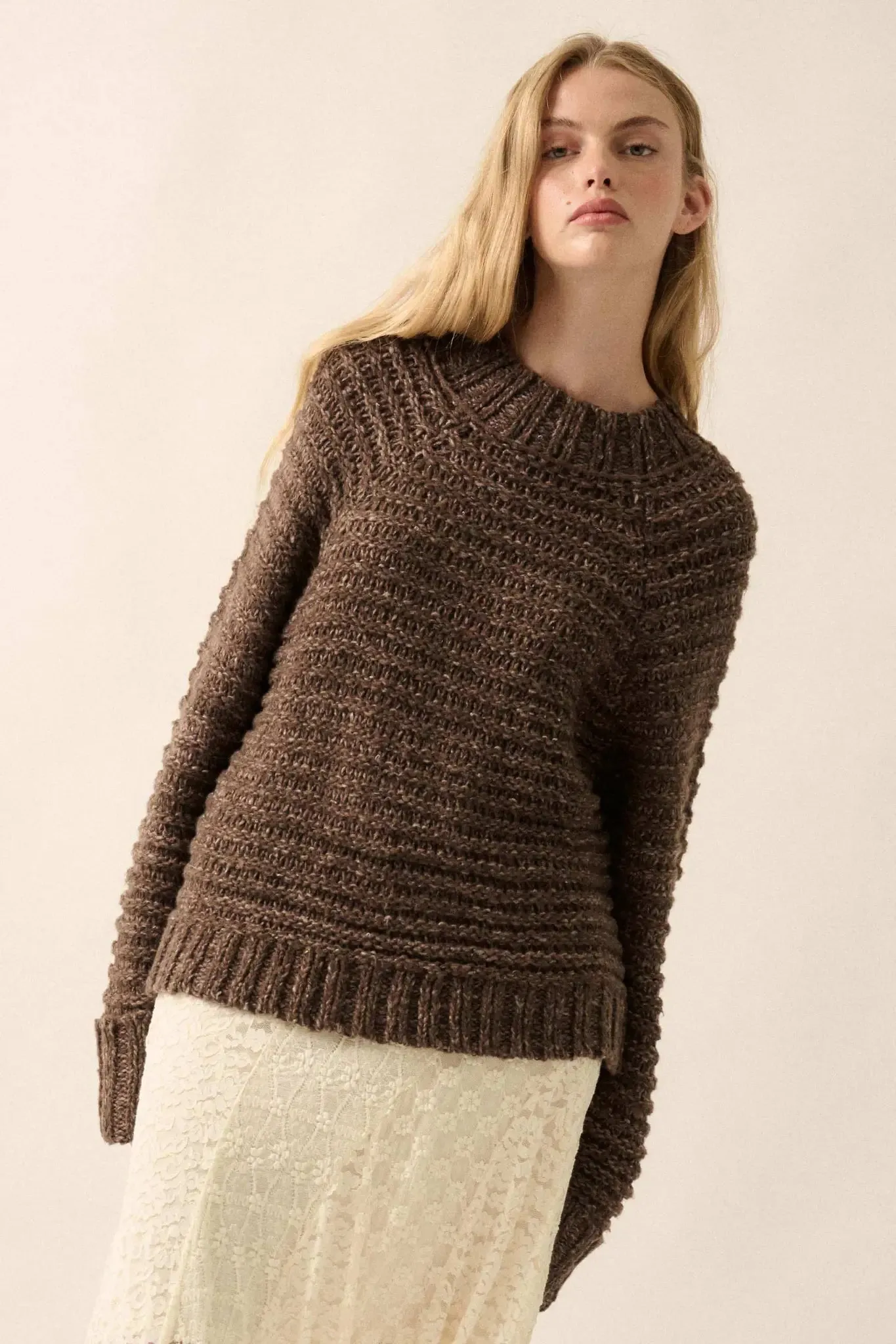 Get Comfy Chunky Horizontal Rib-Knit Sweater sold by Promesa product image thumbnail 5
