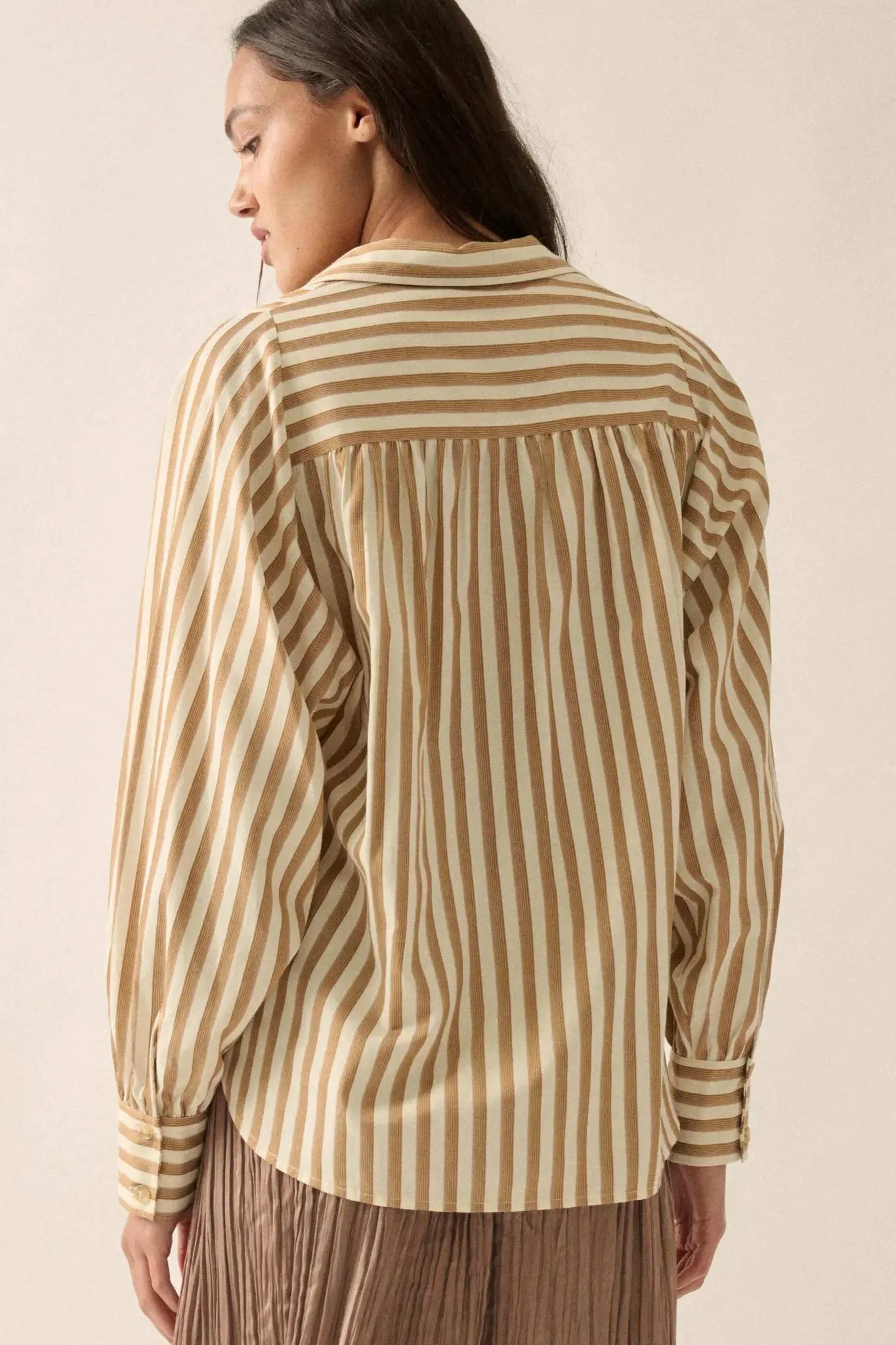 Vertical Ambition Striped Button-Up Shirt sold by Promesa product image thumbnail 2