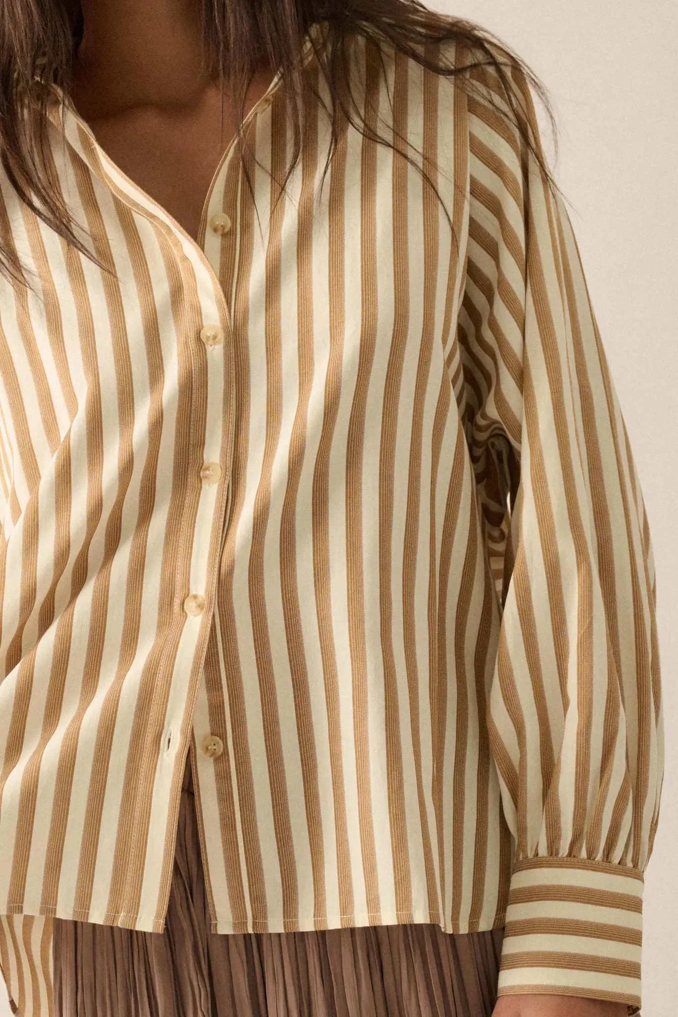 Vertical Ambition Striped Button-Up Shirt sold by Promesa product image thumbnail 5