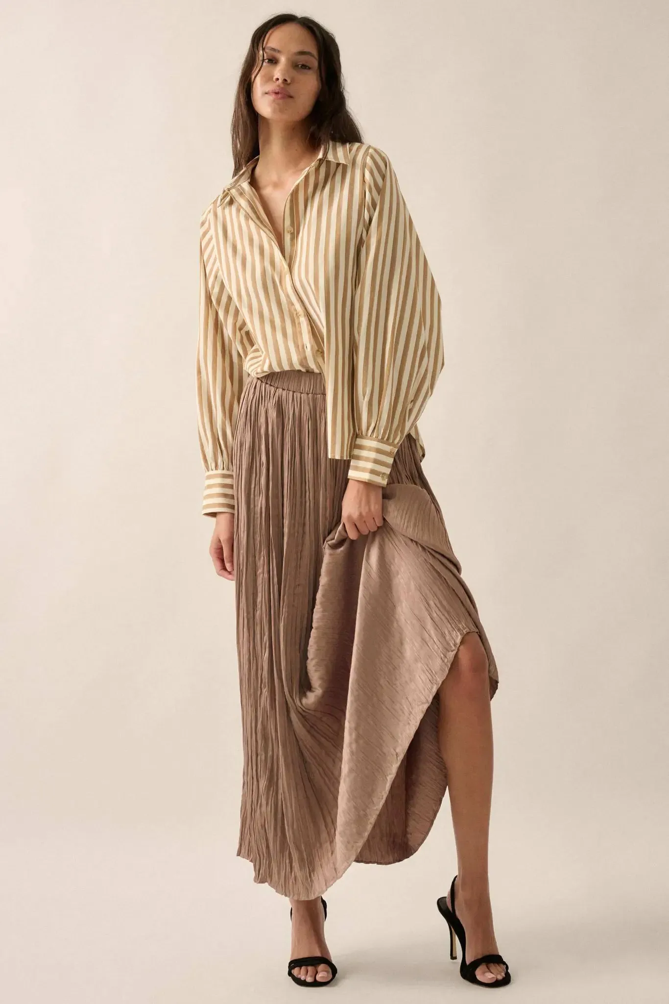 Vertical Ambition Striped Button-Up Shirt sold by Promesa product image thumbnail 3