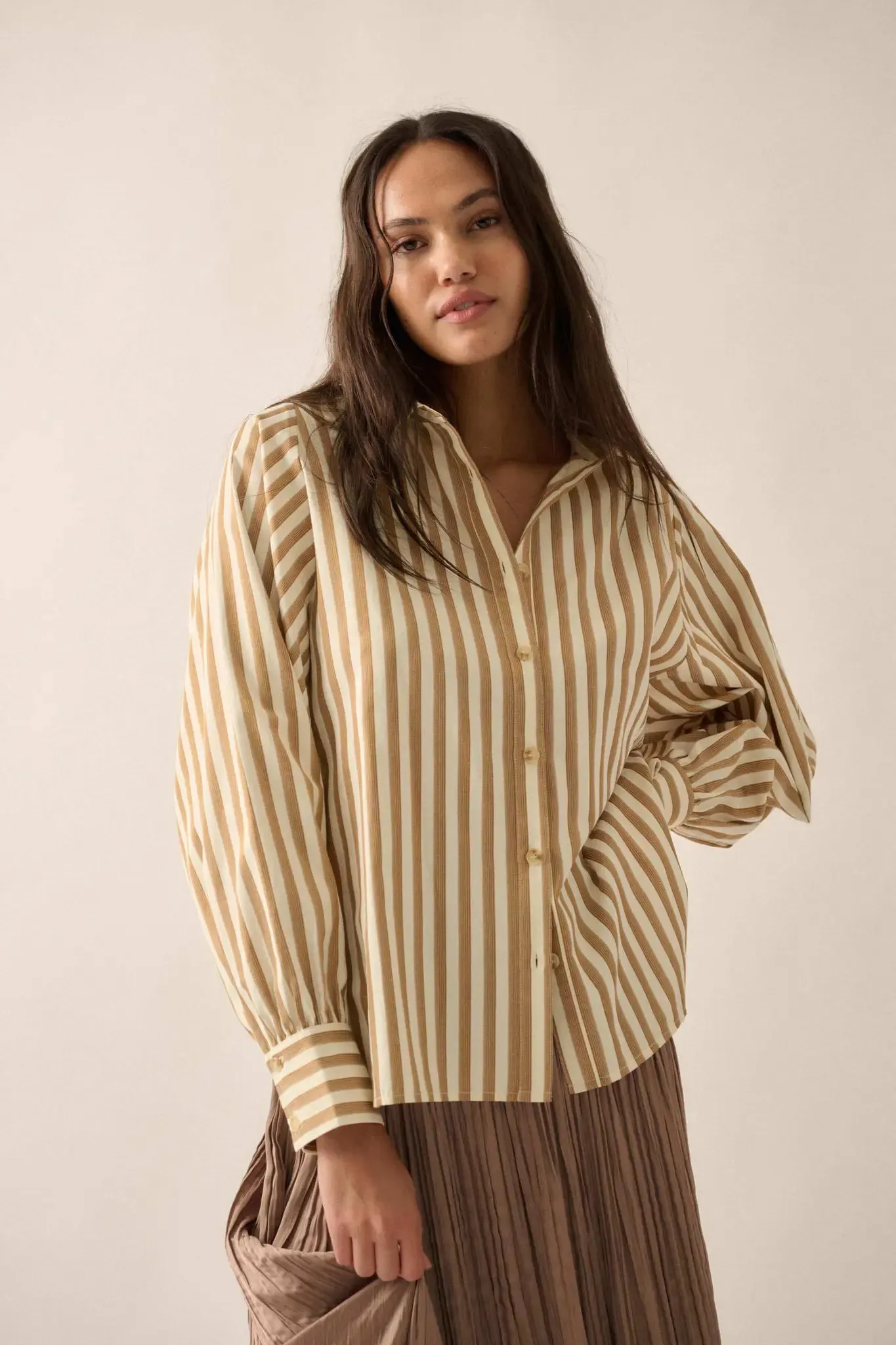 Vertical Ambition Striped Button-Up Shirt sold by Promesa product image thumbnail 4