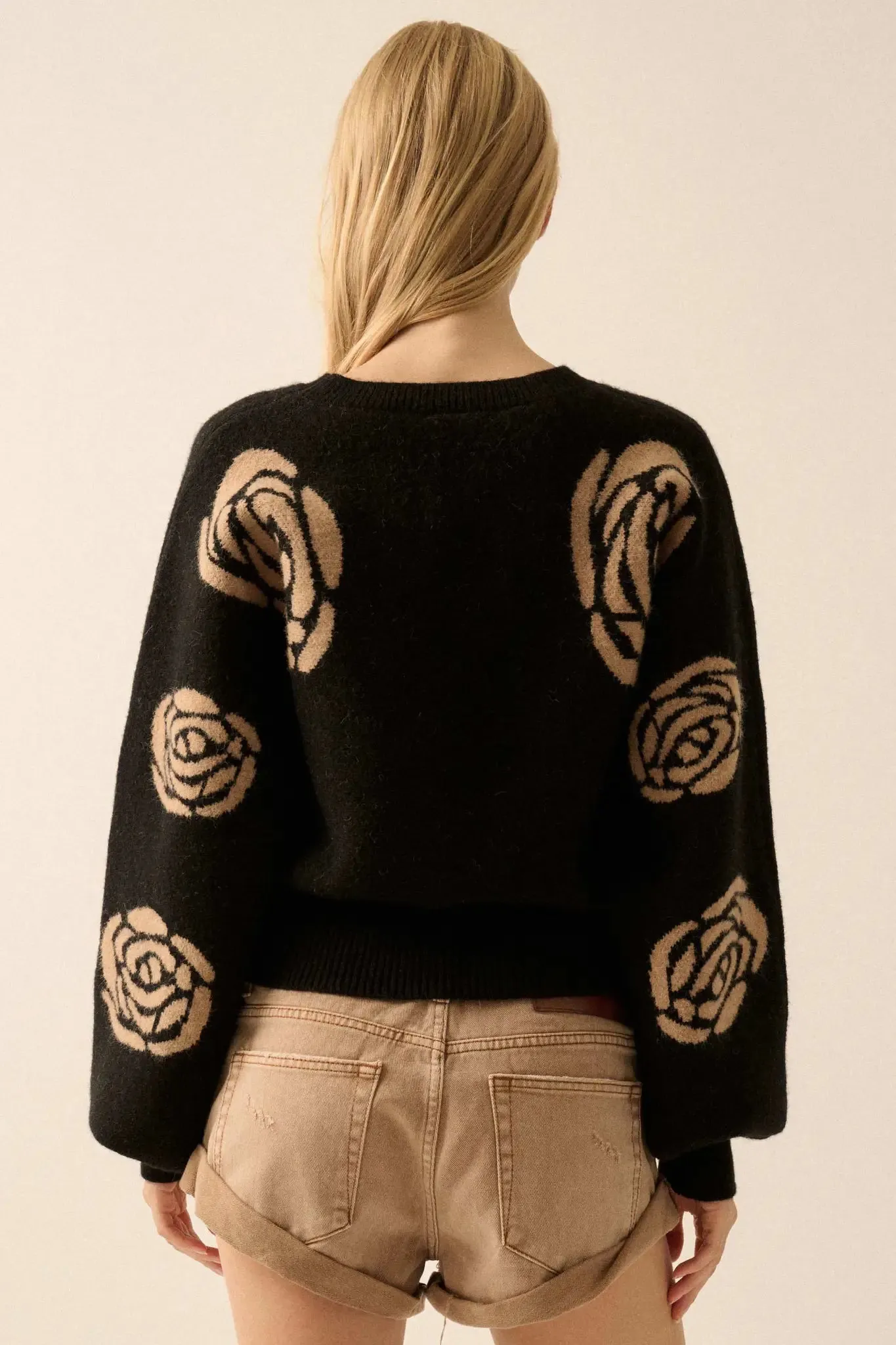 Winter Blooms Floral Jacquard Sweater sold by Promesa product image thumbnail 2