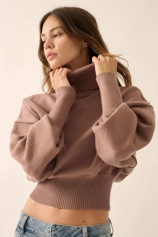 Now or Never Banded Turtleneck Sweater sold by Promesa