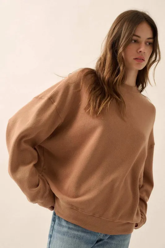 Stay Toasty Garment Dyed Thermal Pullover Top sold by Promesa
