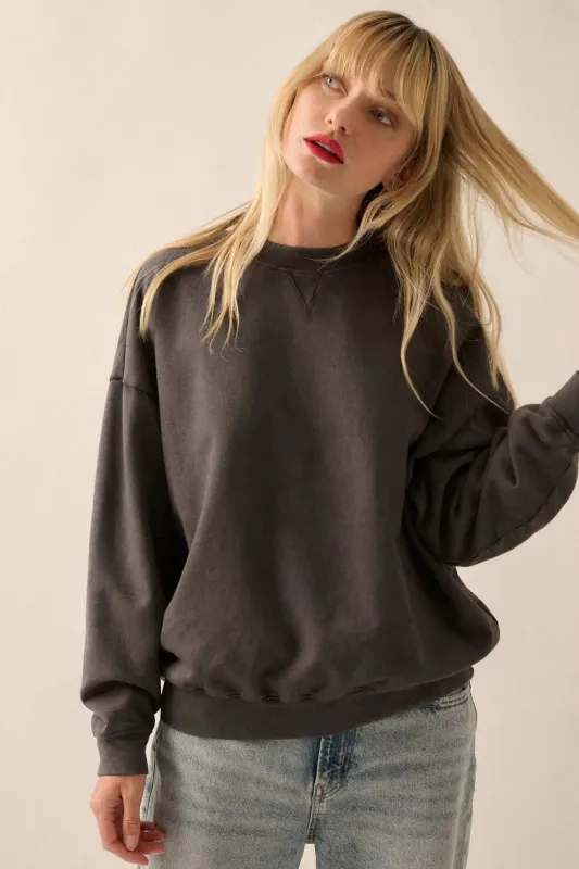 Warm Ways Garment Dyed French Terry Sweatshirt sold by Promesa
