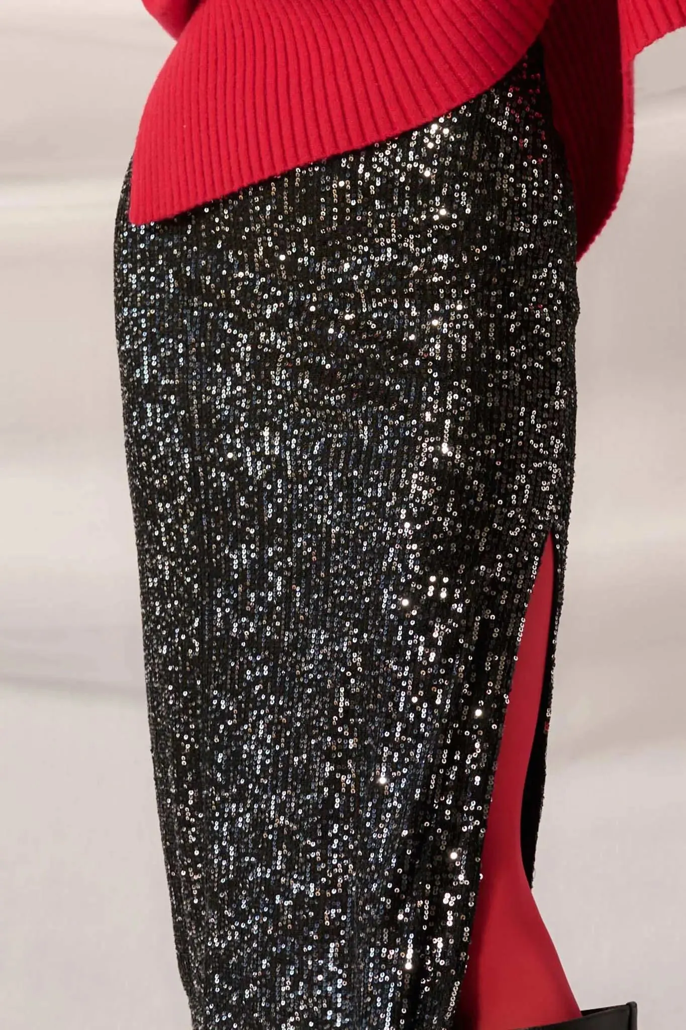 Heart of Glass Sequin Pencil Skirt sold by Promesa product image thumbnail 4