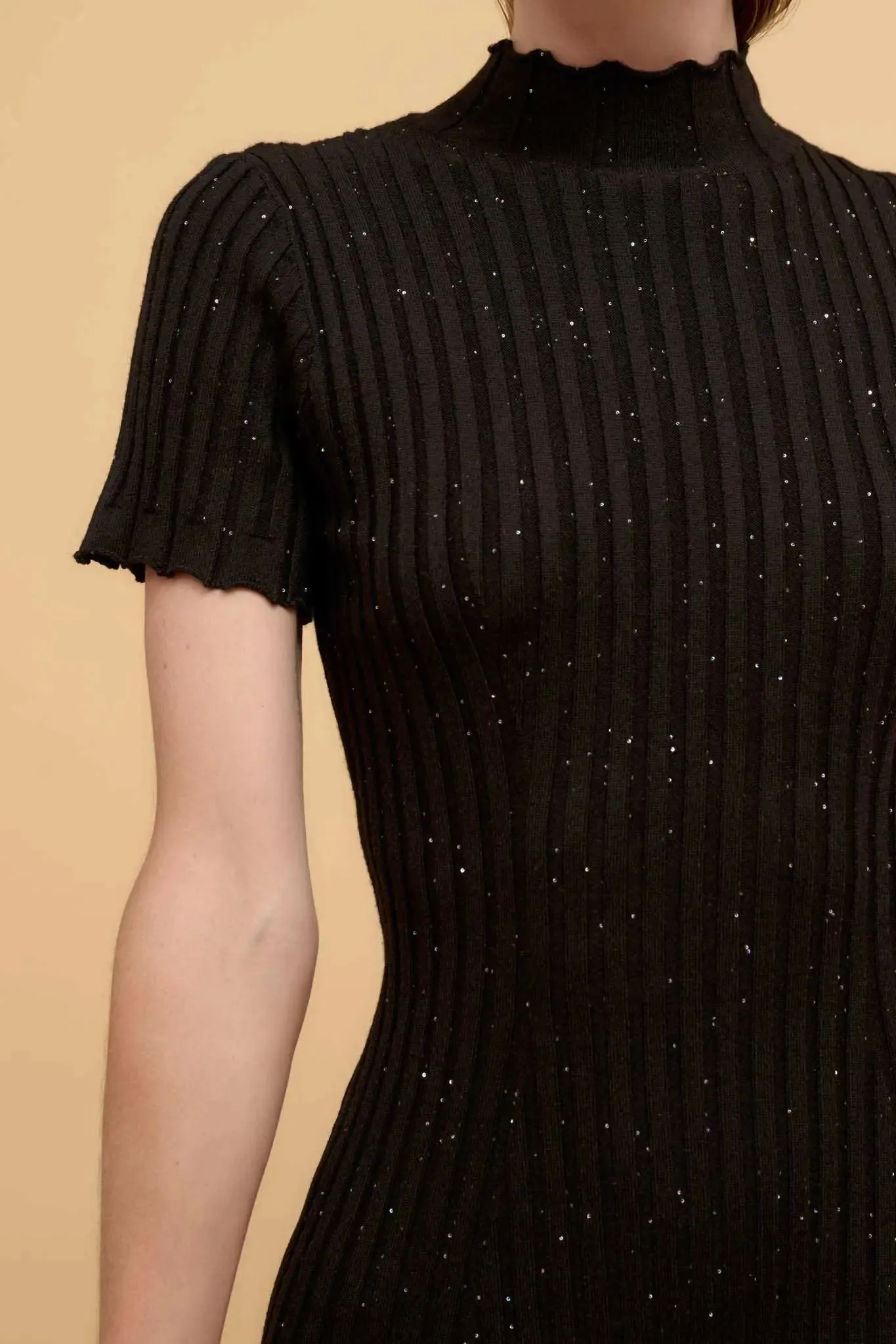 Sparks Fly Sequin Rib-Knit Midi Sweater Dress sold by Promesa product image thumbnail 2