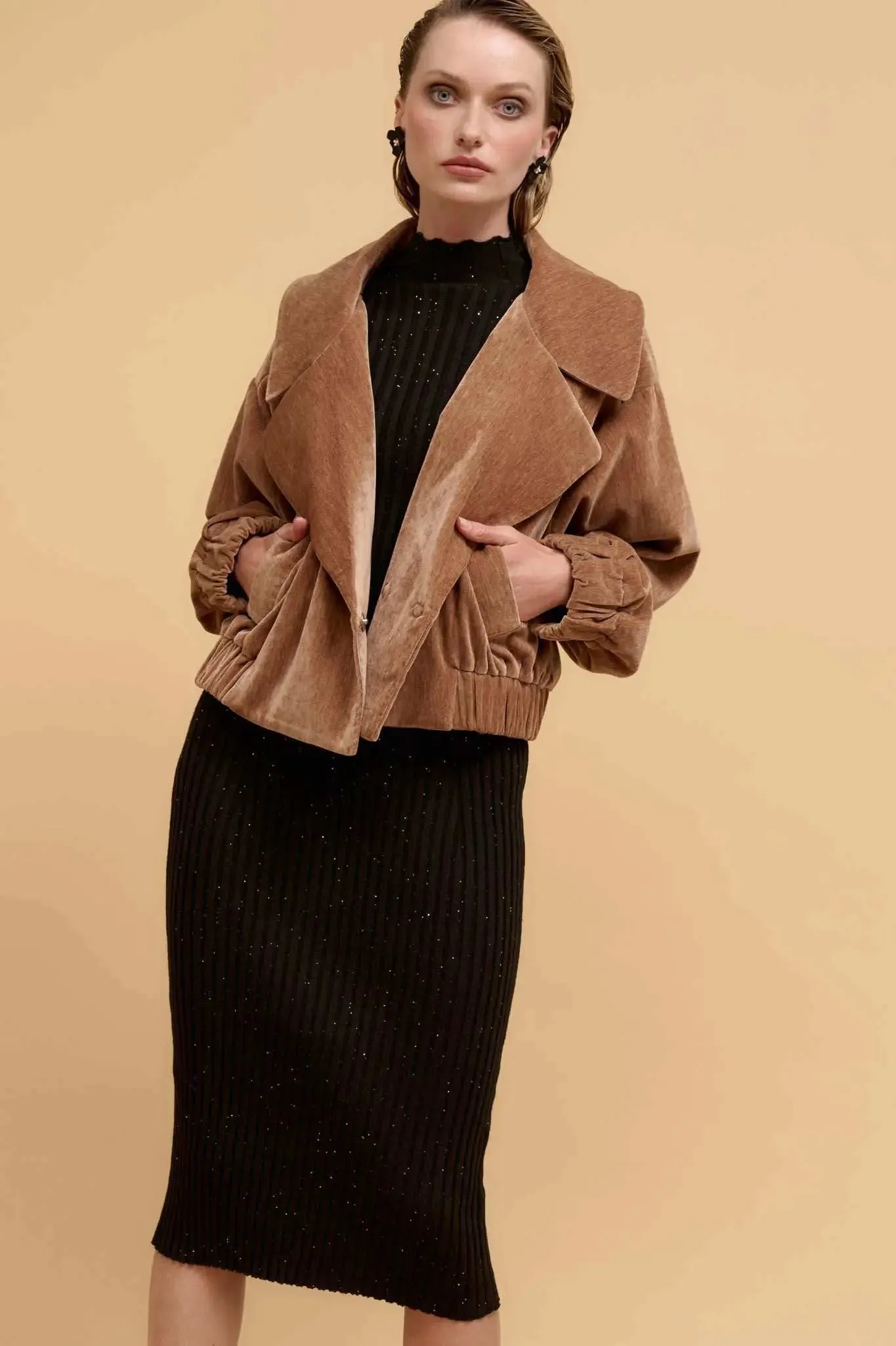 Sparks Fly Sequin Rib-Knit Midi Sweater Dress sold by Promesa product image thumbnail 4