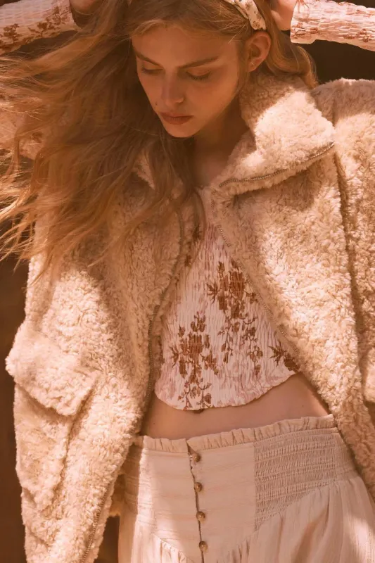 Creature Comforts Zip-Up Faux Fur Vest sold by Promesa