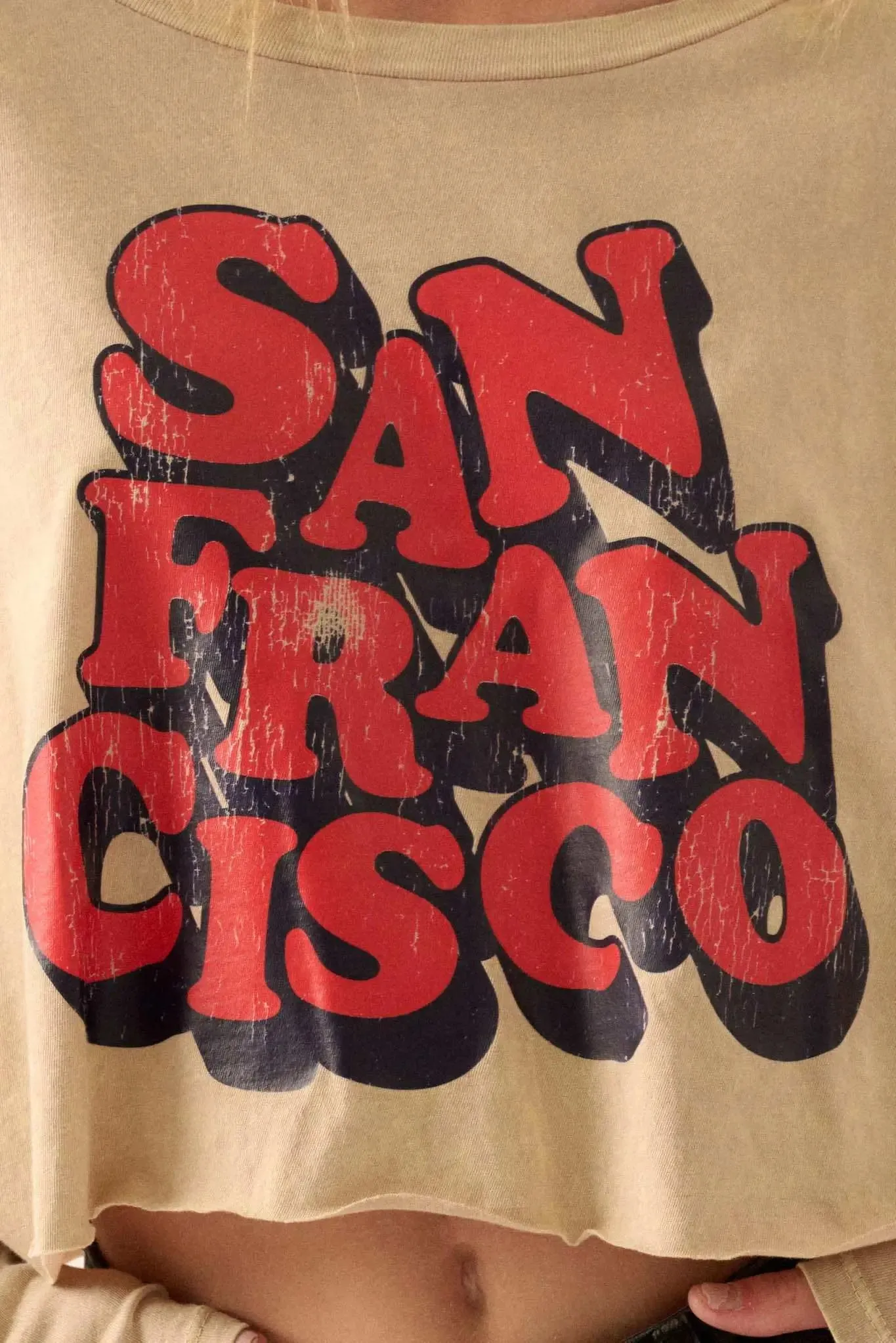 San Francisco Cropped Long-Sleeve Graphic Tee sold by Promesa product image thumbnail 2