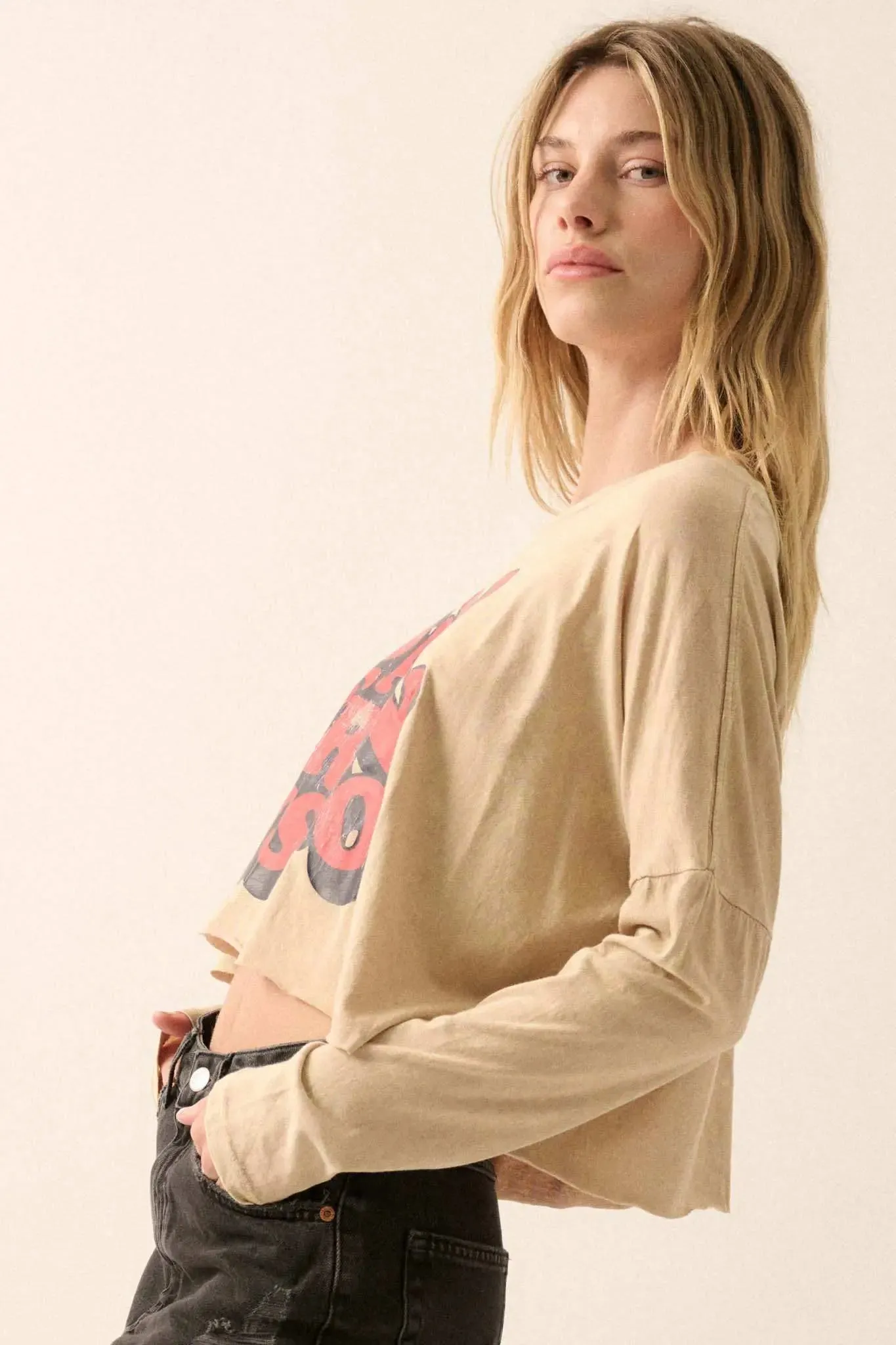 San Francisco Cropped Long-Sleeve Graphic Tee sold by Promesa product image thumbnail 5