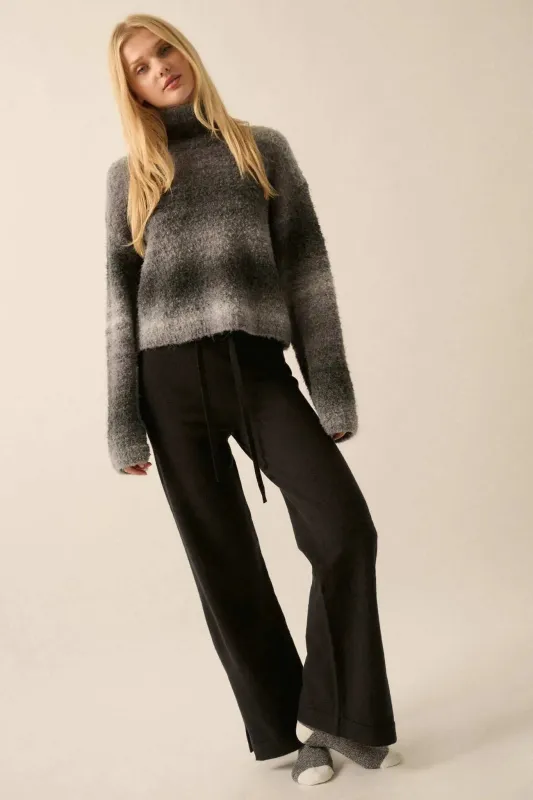 Promise the Label Brushed Knit Split-Hem Pants sold by Promesa