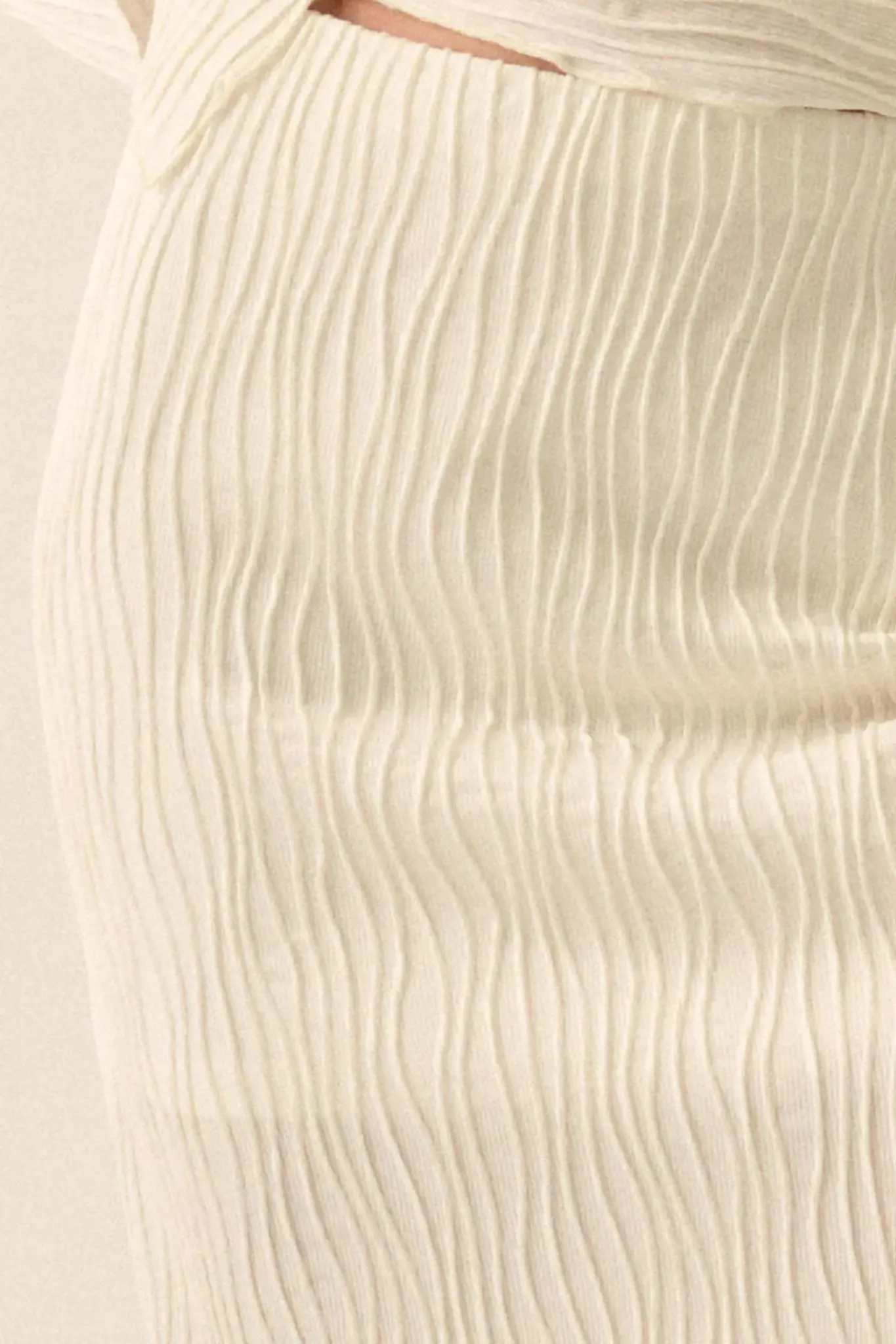 Wherever You Flow Wavy Ribbed-Knit Maxi Skirt sold by Promesa product image thumbnail 3