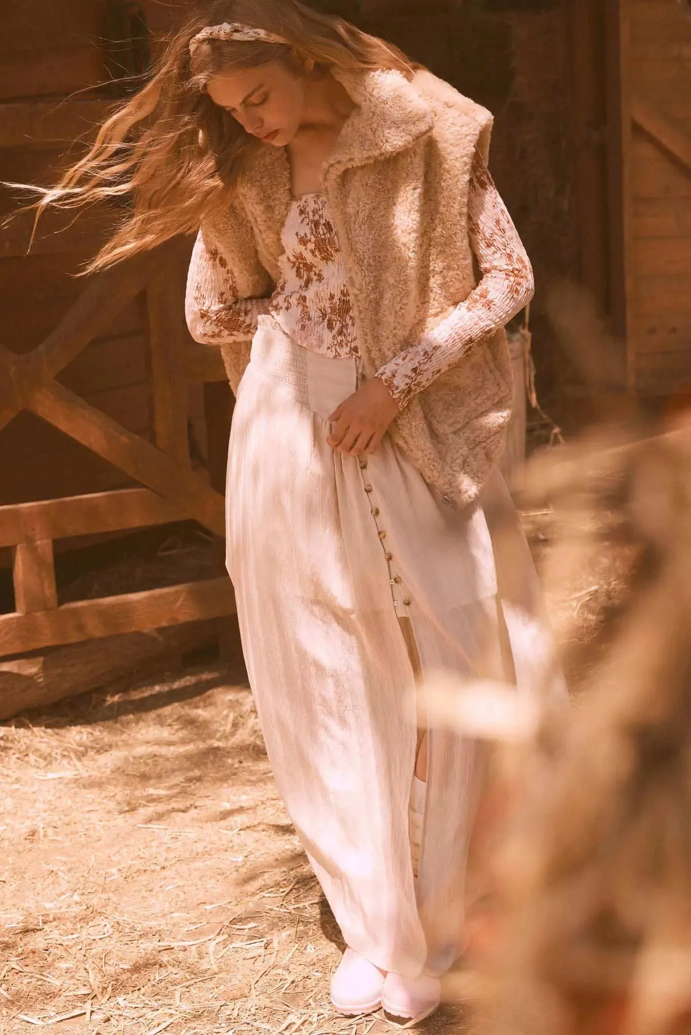 Wildflower Heart Smocked Floral-Print Corset Top sold by Promesa product image thumbnail 2