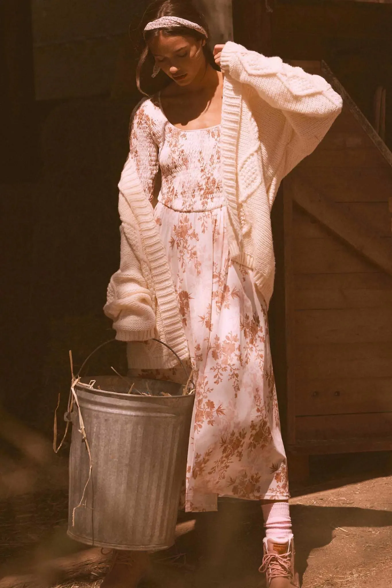 Diamond Hill Open-Front Cable Knit Pocket Cardigan sold by Promesa product image thumbnail 3