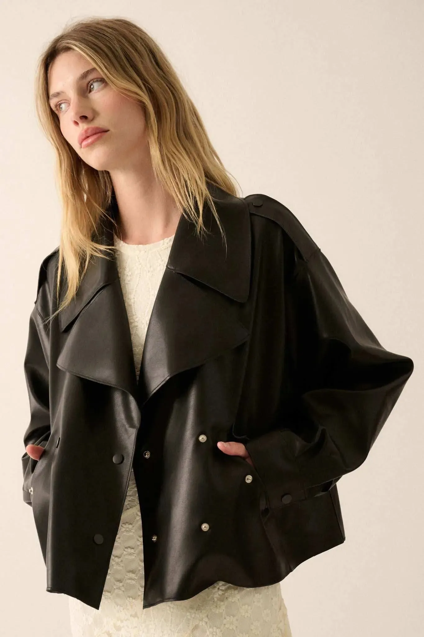 Cool Rider Vegan Leather Motorcycle Jacket sold by Promesa product image thumbnail 4