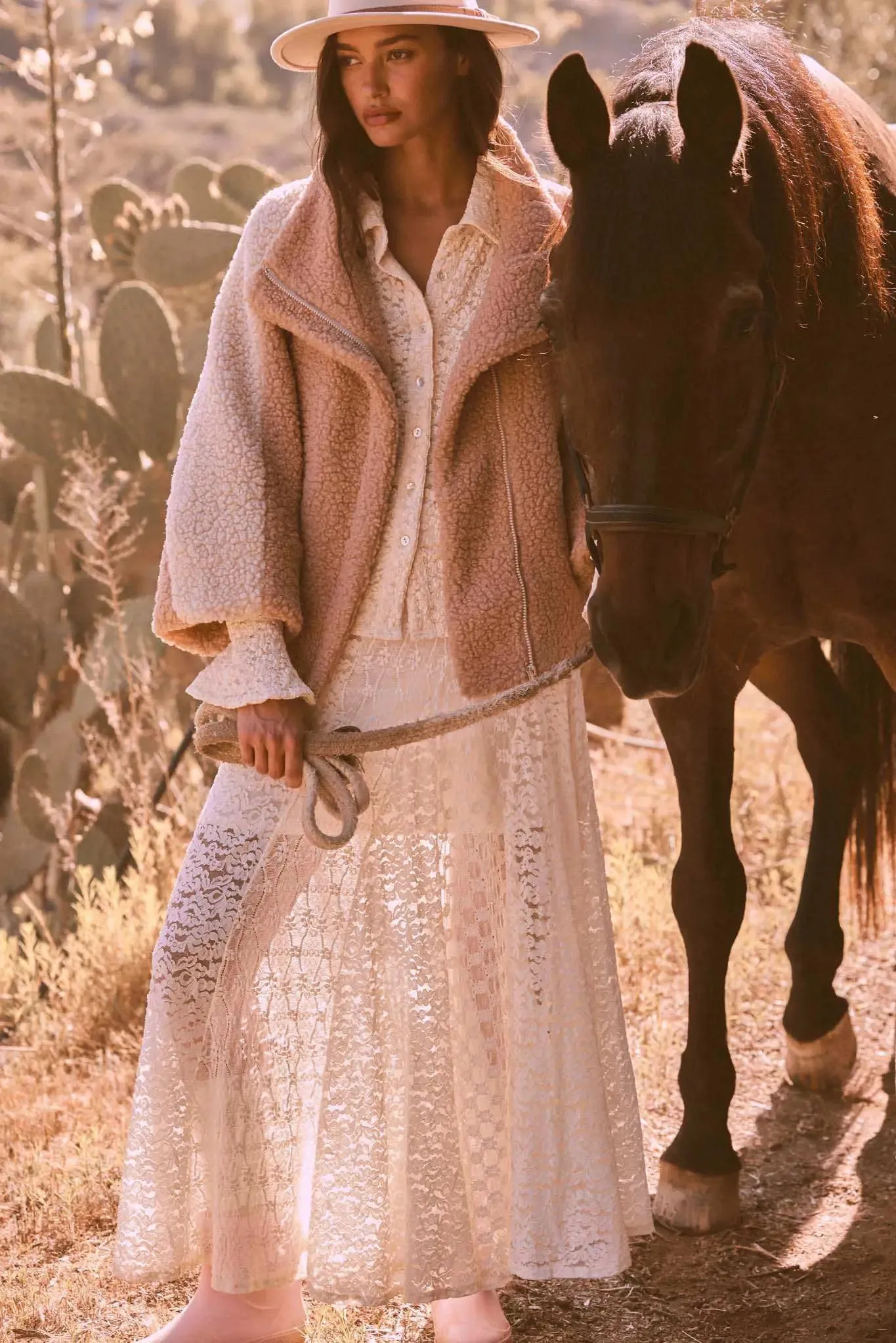 Delicate Beauty Floral Lace Paneled Maxi Skirt sold by Promesa product image thumbnail 3